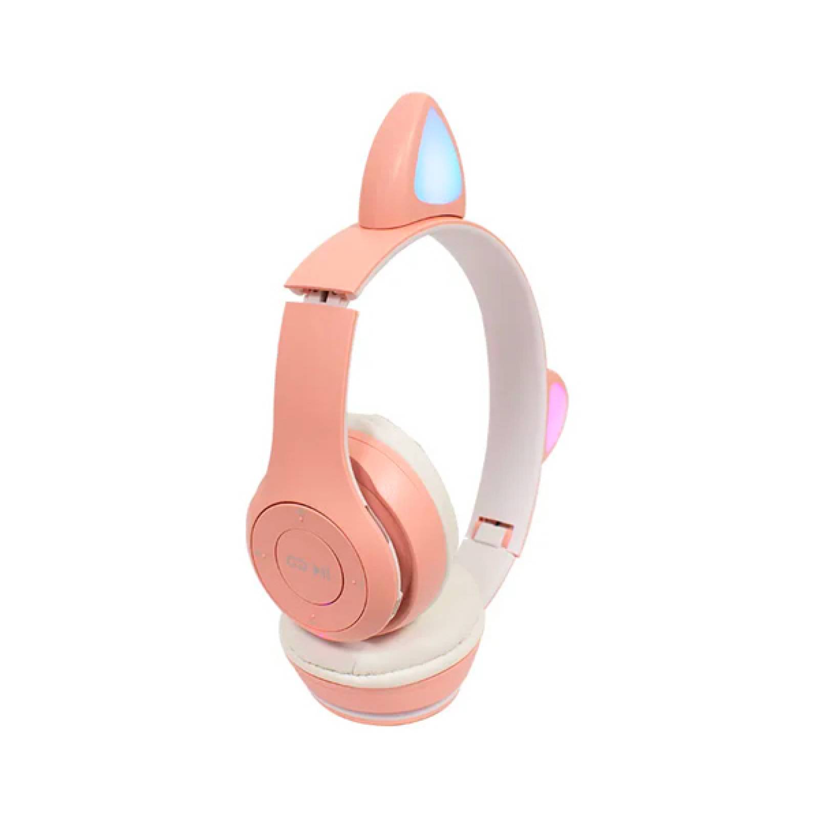 Audifonos Buytiti Bluetooth Diadema Orejas de Gato luz LED