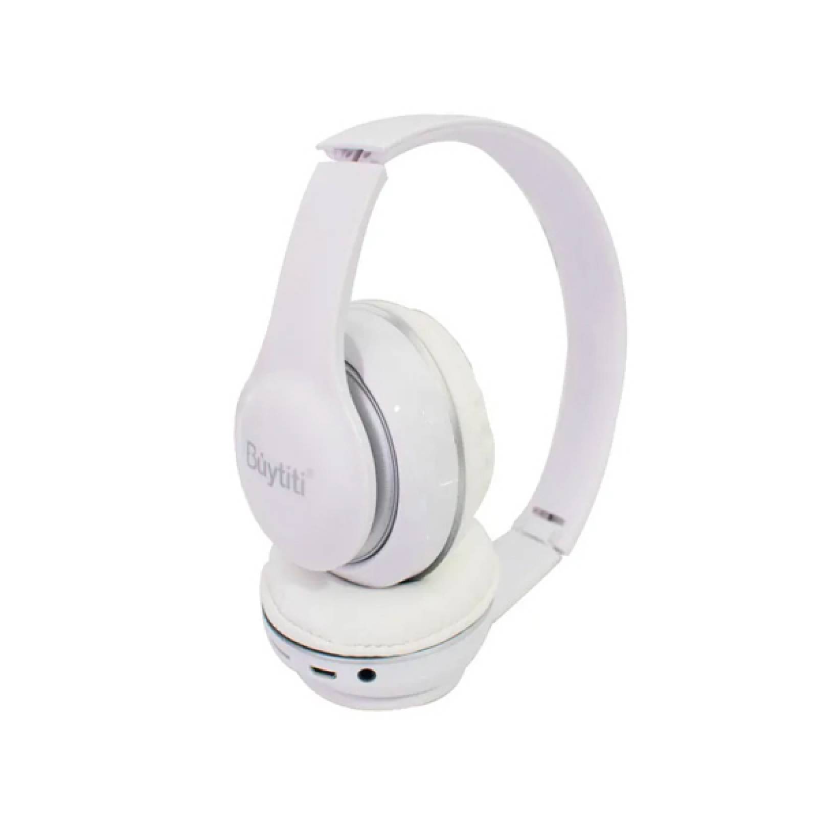 Audífonos Buytiti Diadema Bluetooth FM, SD, Aux. 3.5mm
