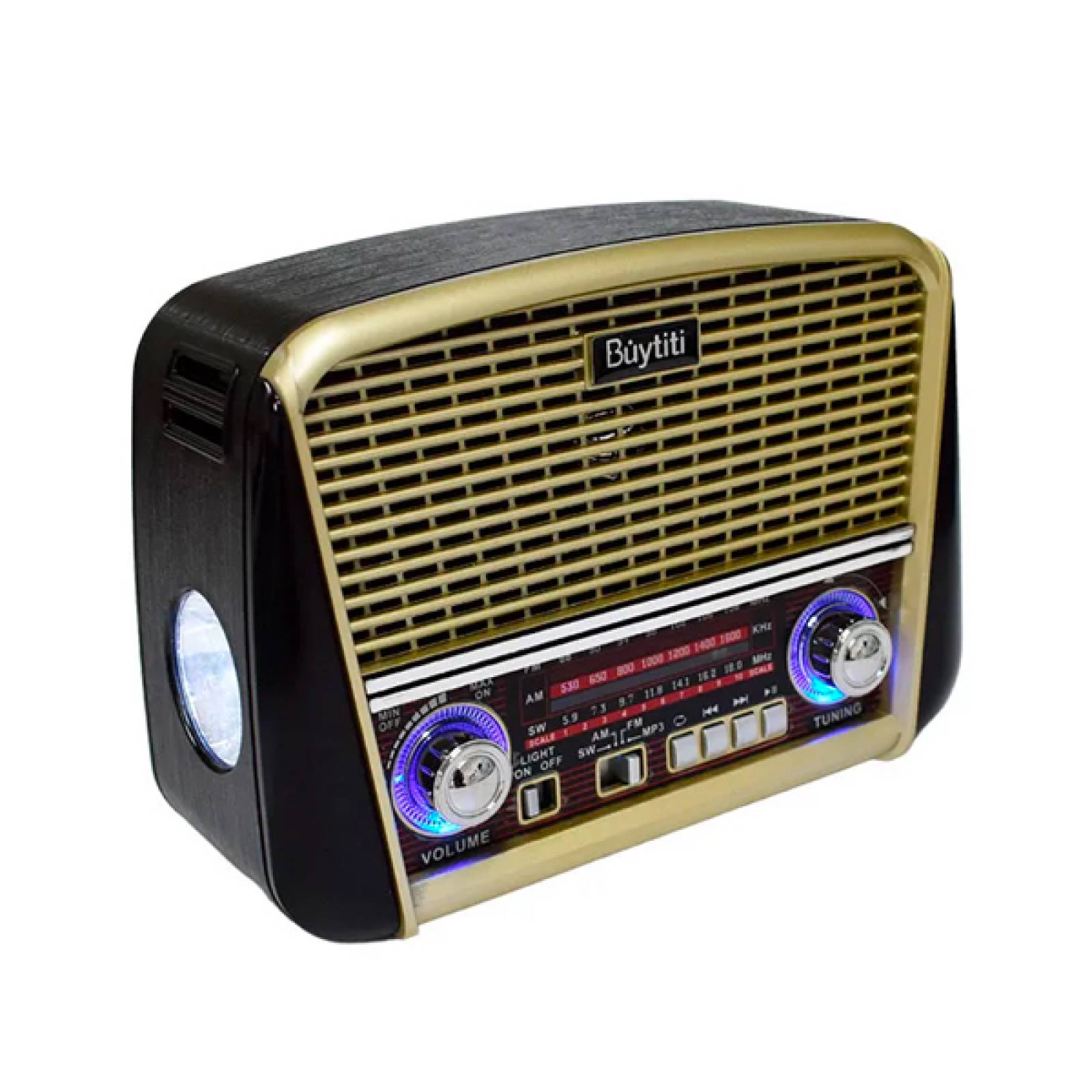 Radio Vintage Bluetooth AM / FM USB Auxiliar 3.5 SD Portátil