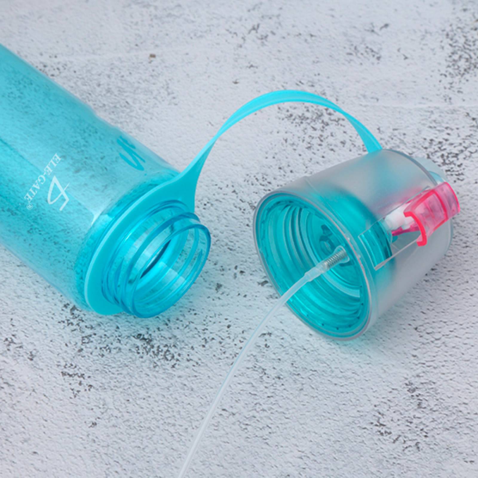 Botella De Agua Con Spray Pulverizador Gym Fitness Correr Elegate