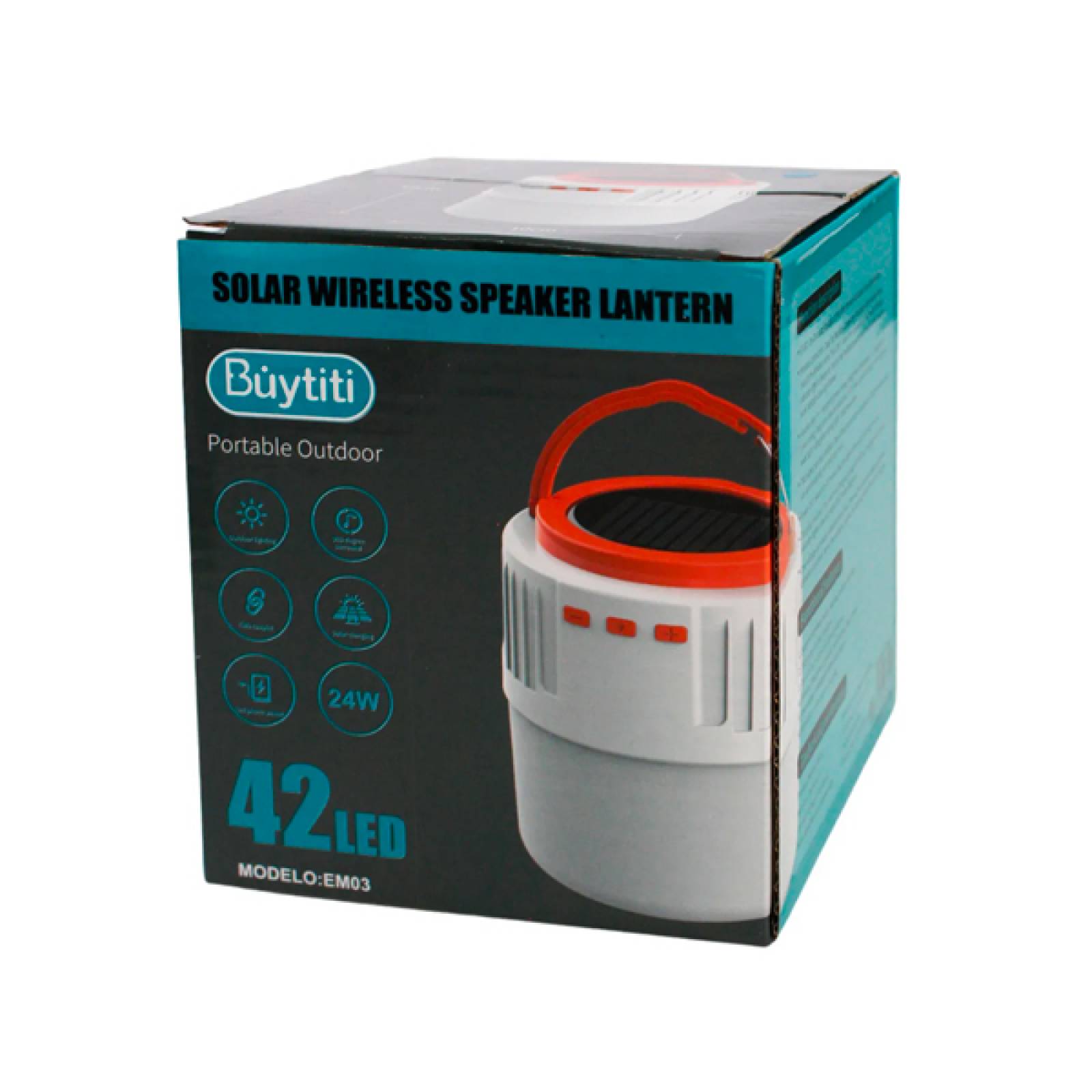 Lampara Bocina Bluetooth Power Bank Recargable Solar Buytiti