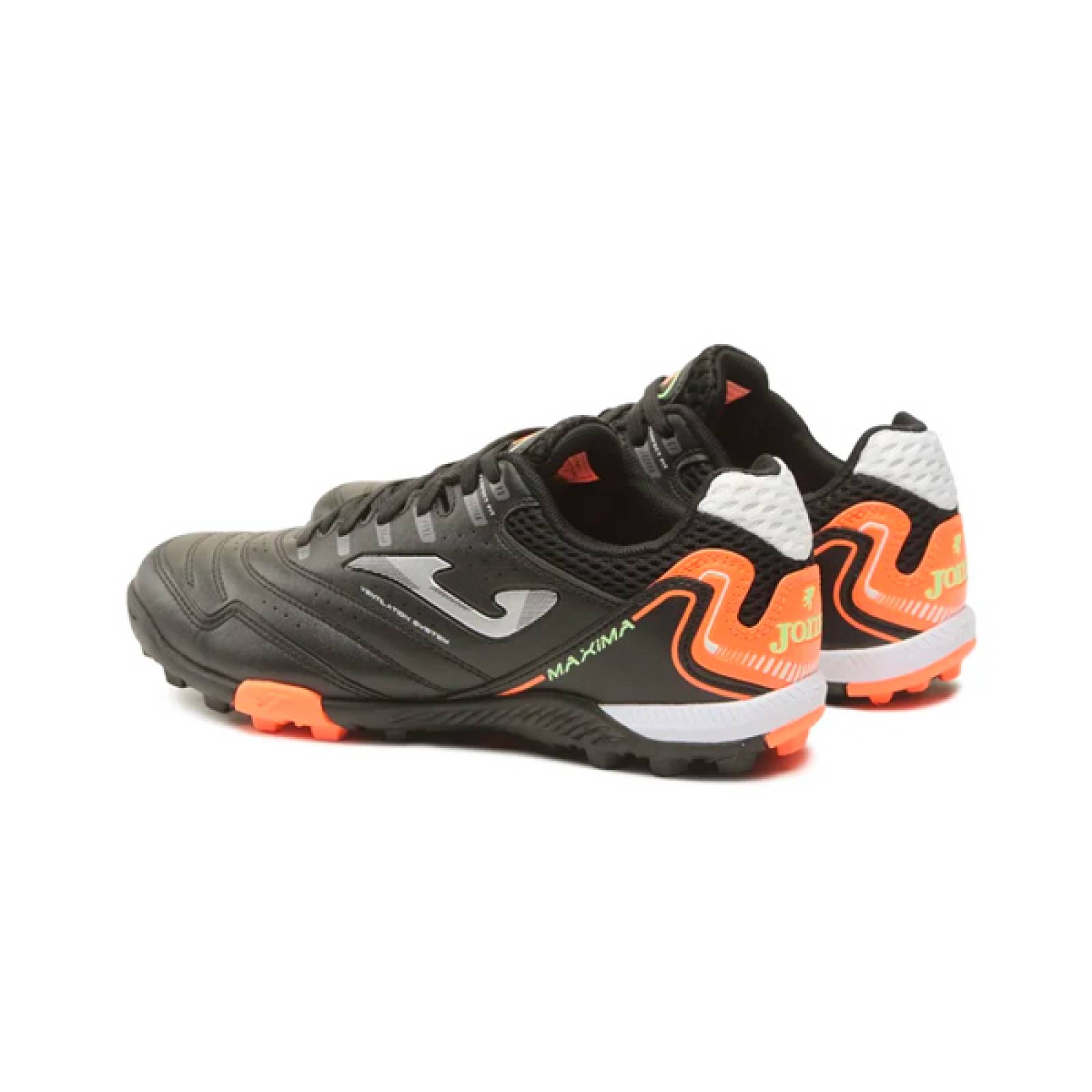 Scarpette Calcetto Joma Maxima 2301 TF - Unisex Nero/arancio (misure 39-46)