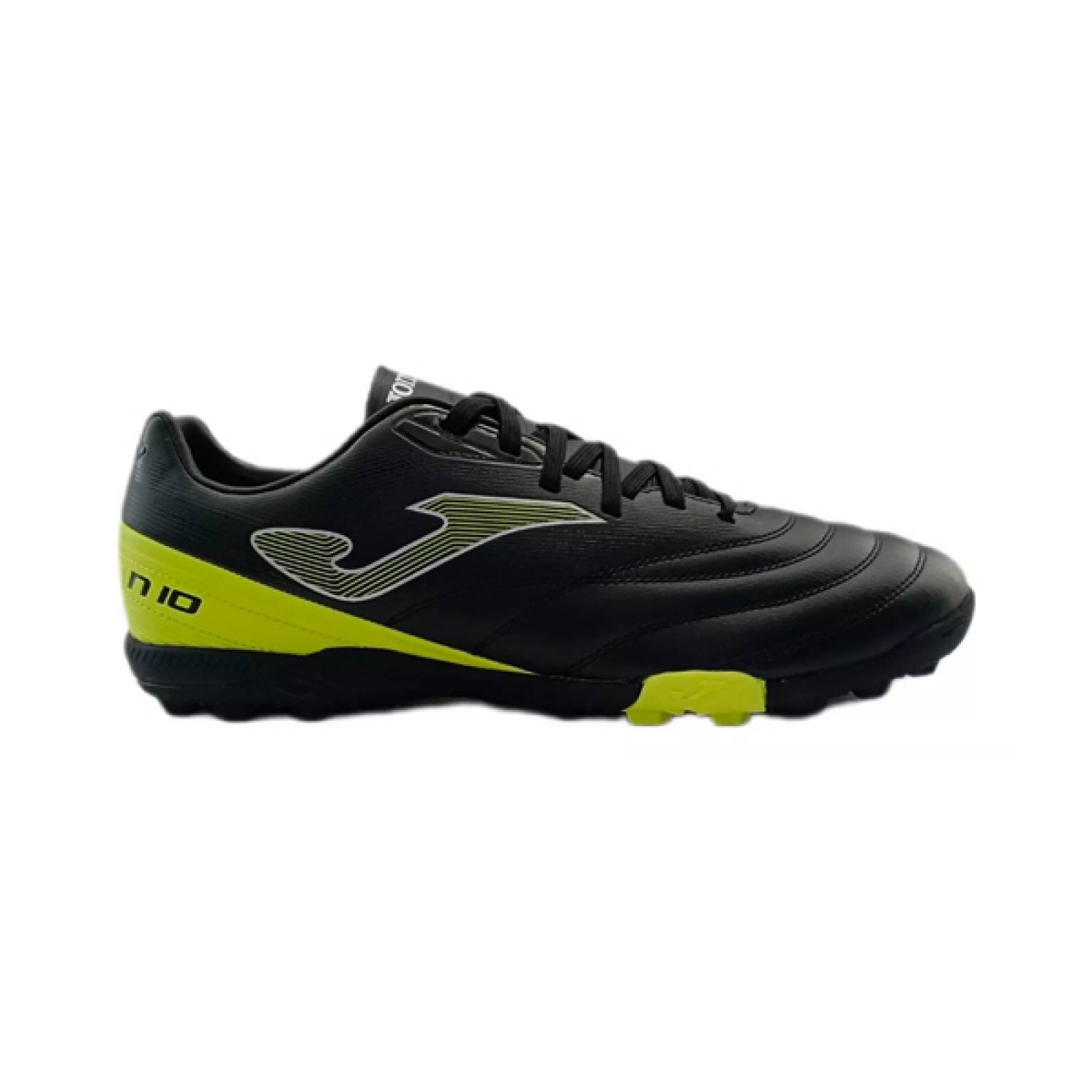 Tenis Futbol Rapido Joma N-10 2331 TURF Negro/Fluor