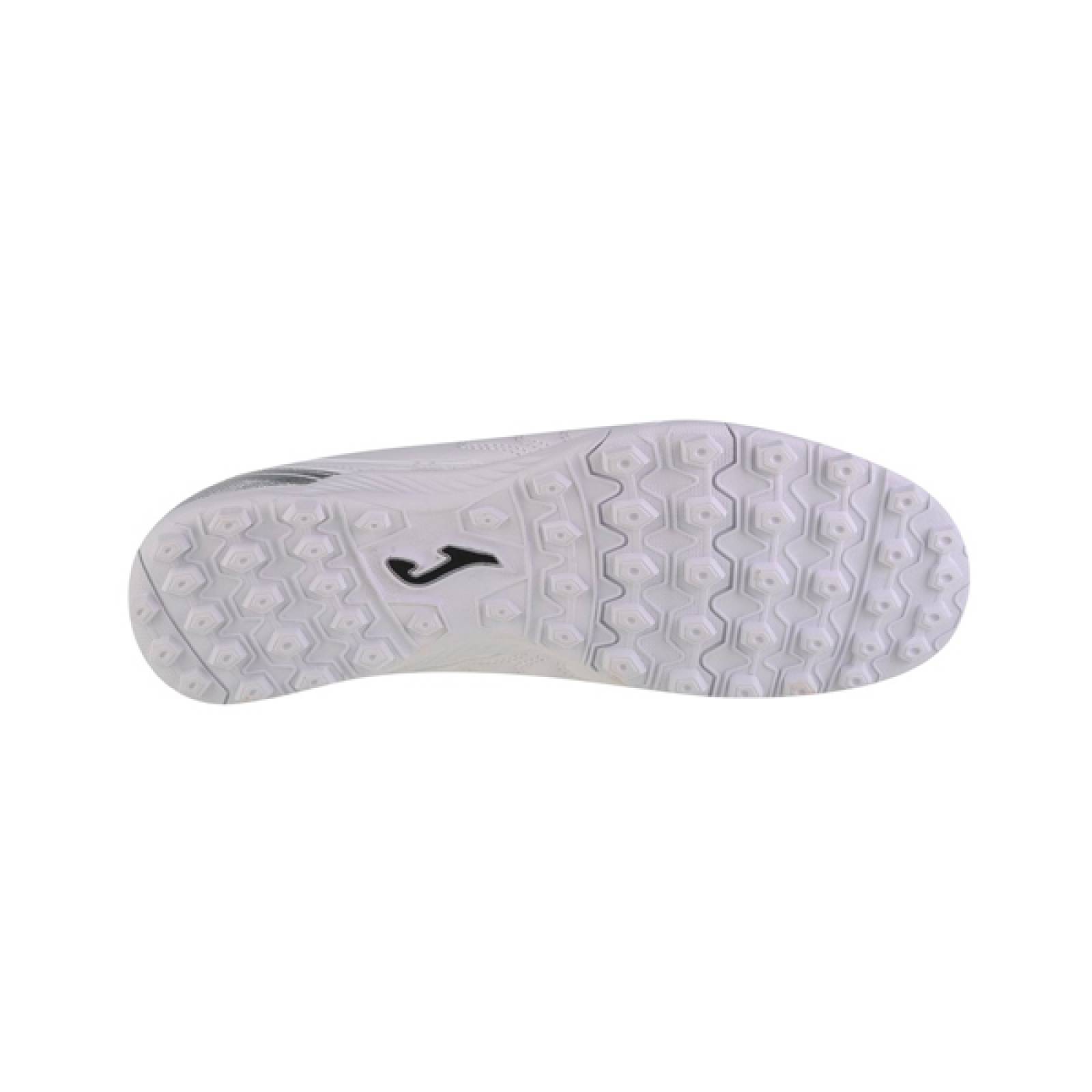 Tenis Futbol Rapido Joma Aguila 2202 Moqueta Turf Blanco/Plata