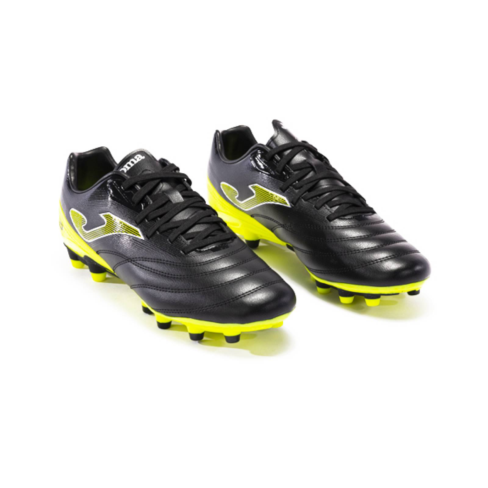 Tenis Futbol Tachos Joma N-10 2331 Terreno Firme FG Negro/Fluor