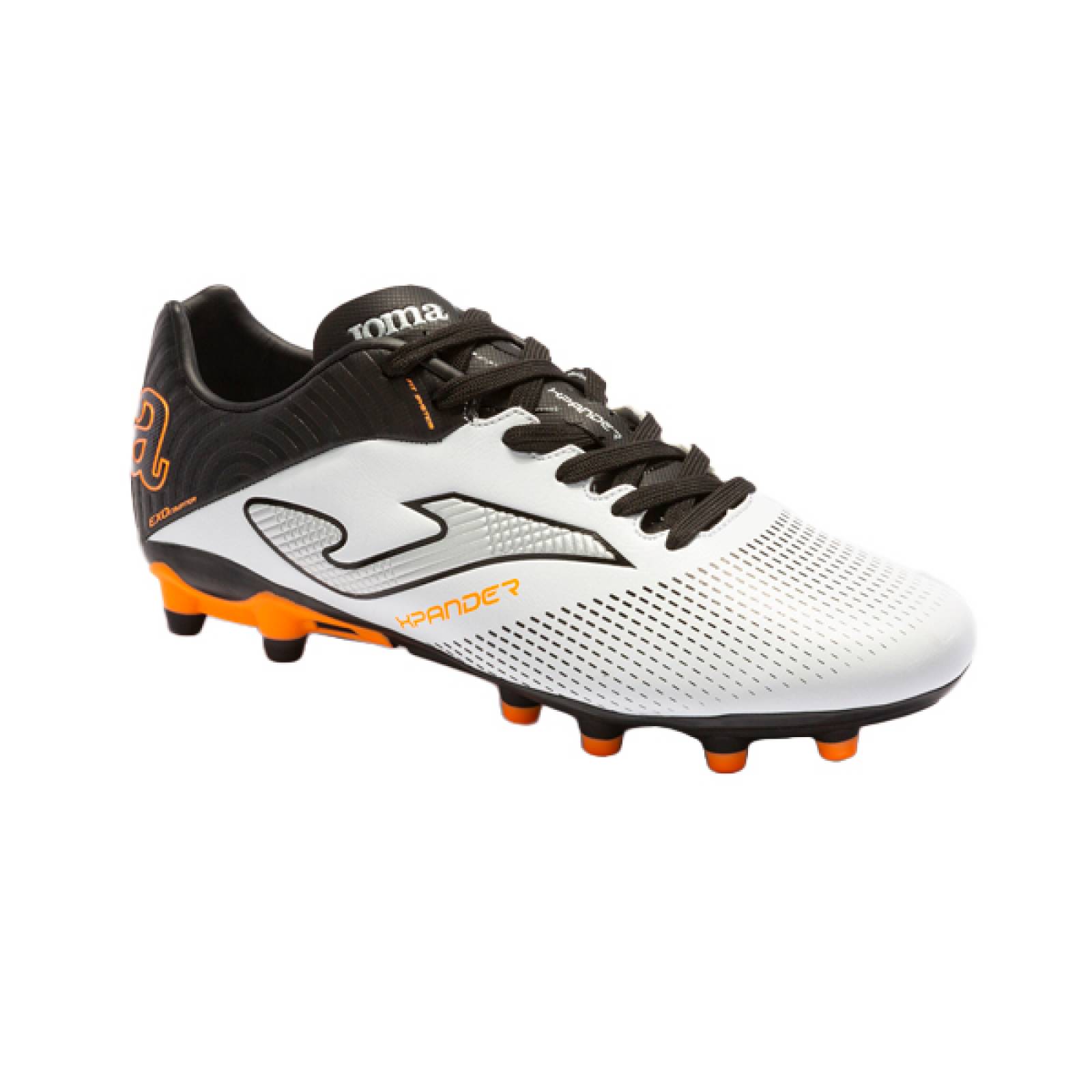 Tenis Futbol Tachos Joma Xpander 2302 Terrero Firme FG Blanco/Negro