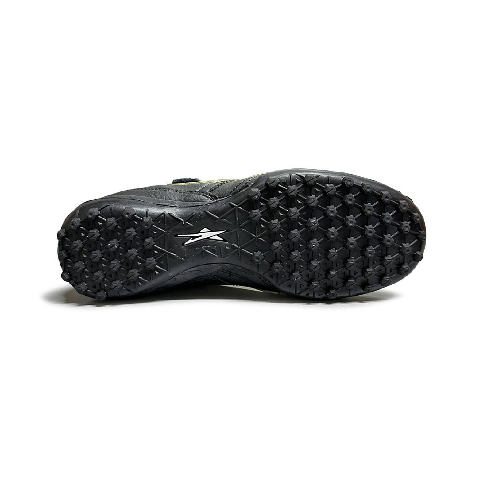 Tenis Eescord Futbol Rapido Hombre 3040 Negro/Blanco PIEL