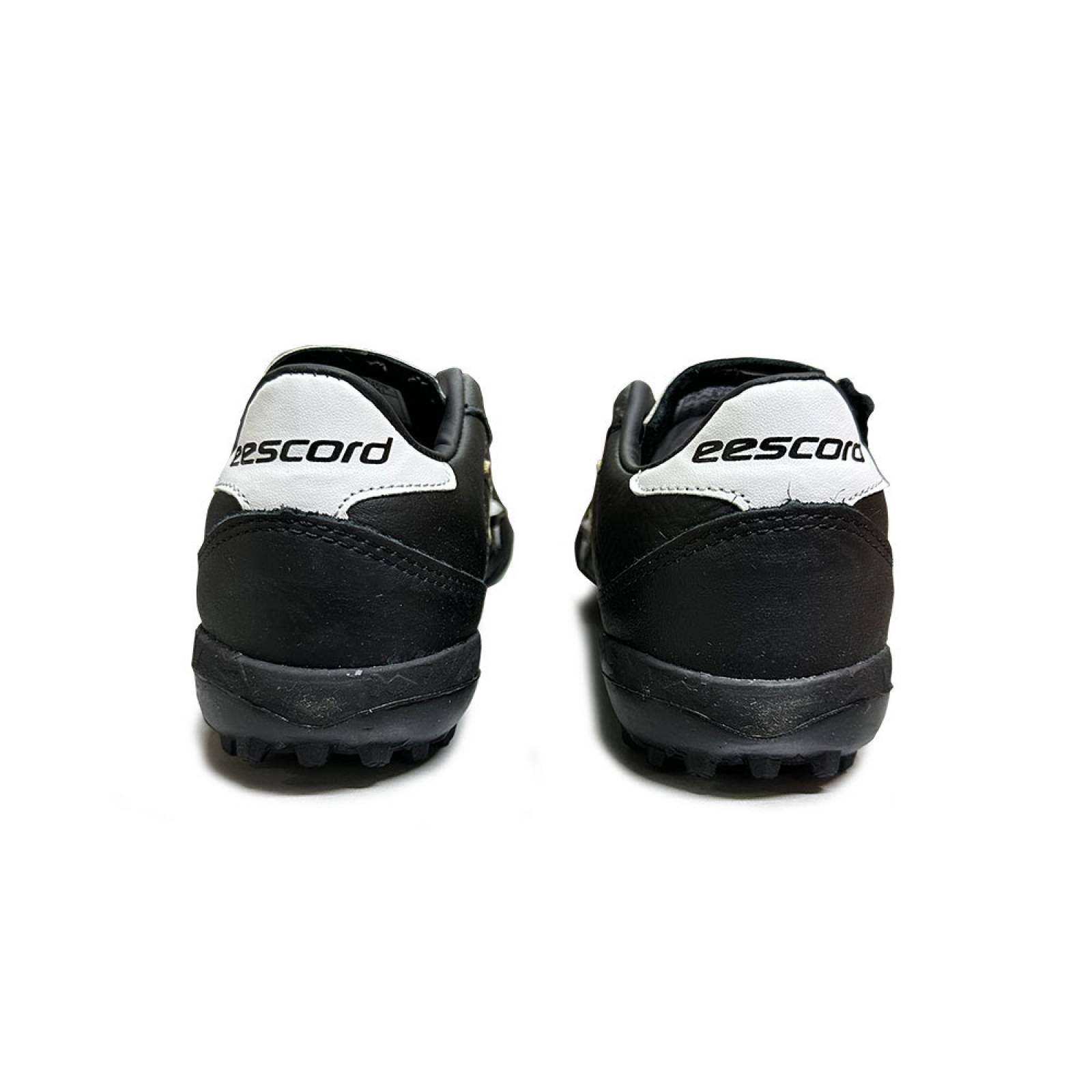 Tenis Eescord Futbol Rapido Hombre 3040 Negro/Blanco PIEL
