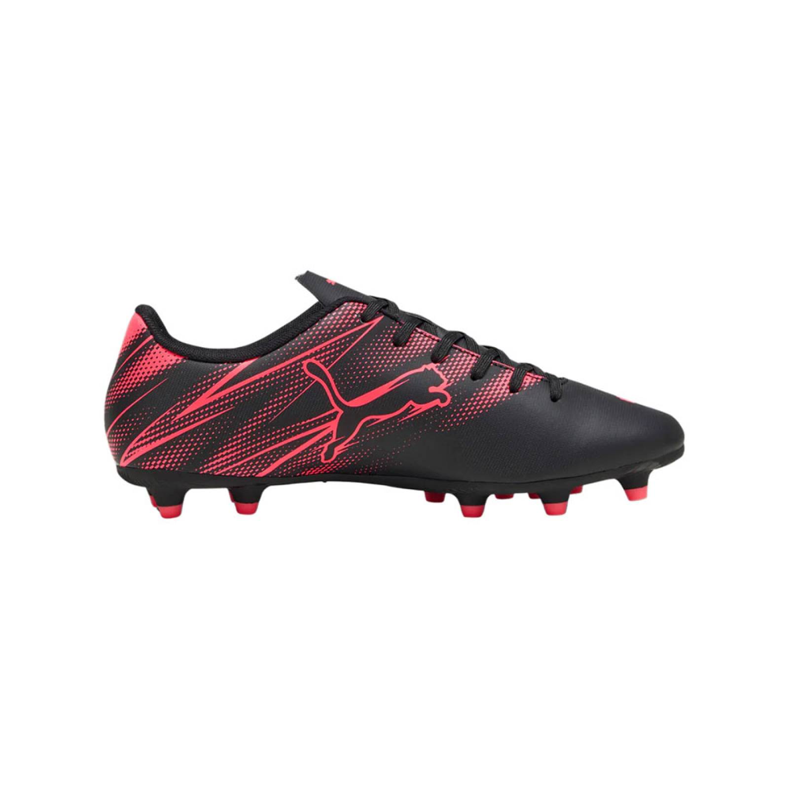 Tenis Futbol Soccer Tachos Puma ATTACANTO Negro/Rosa