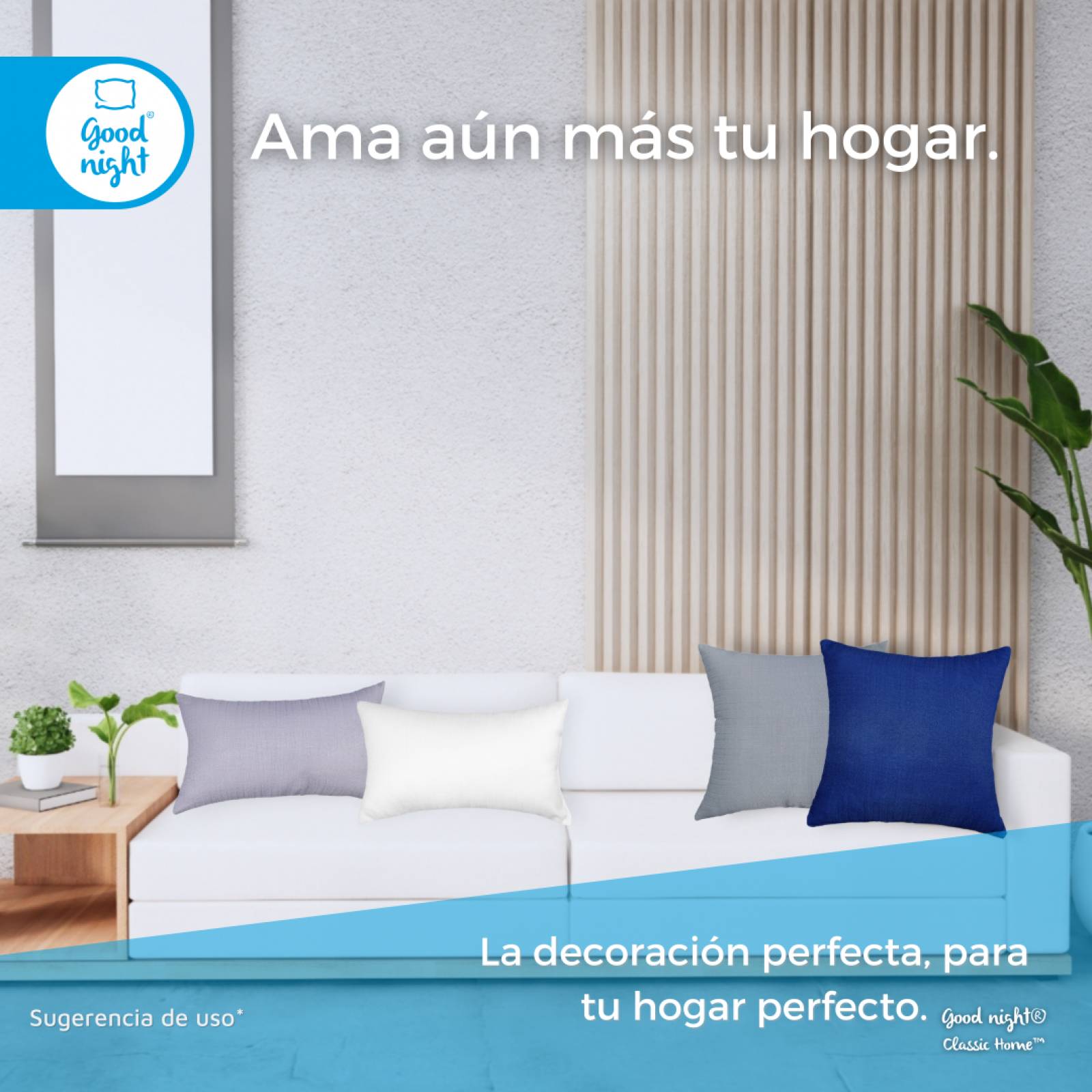 Cojín Decorativo 2 Pack Blanco 45cm x 45cm Good Night Classic Home