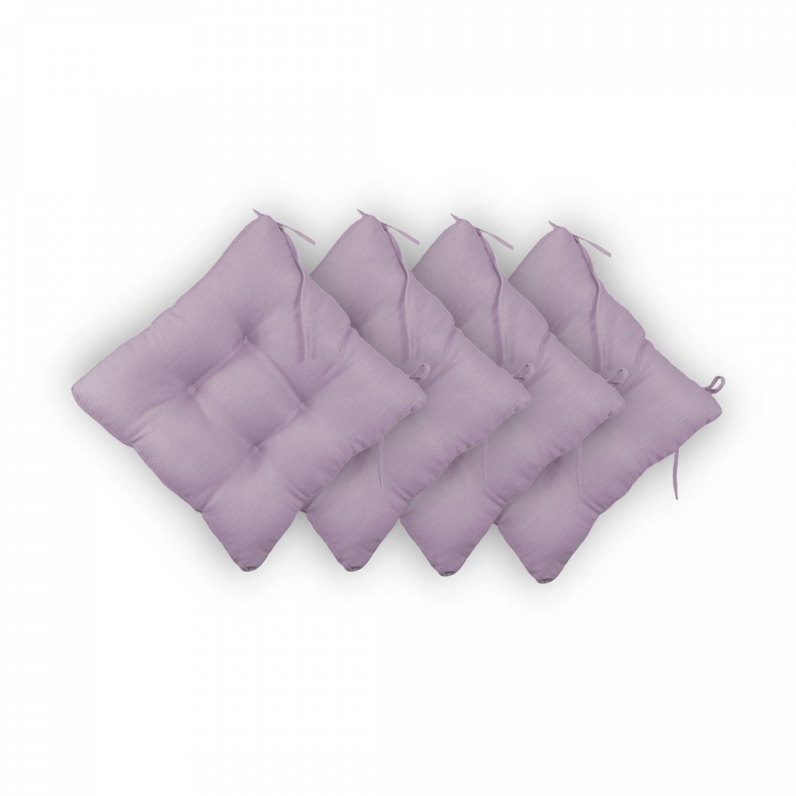 Cojines De Silla Capitonados 4 Pack 45cm x 45cm Lila Good Night Classic Home