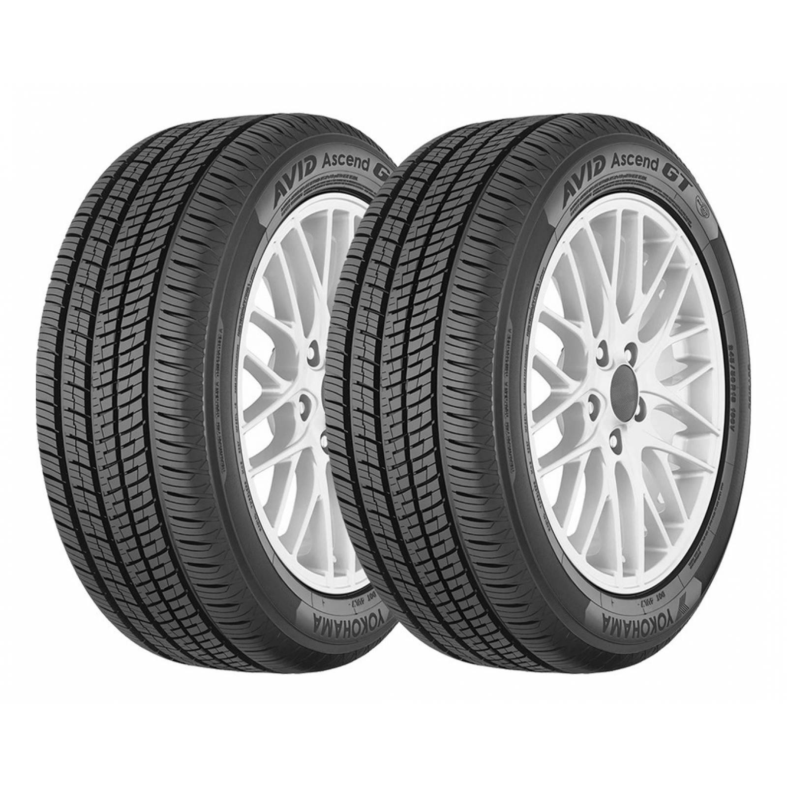 PAQUETE DE 2 LLANTAS 245/50r17 Yokohama Ascend Gt 99v