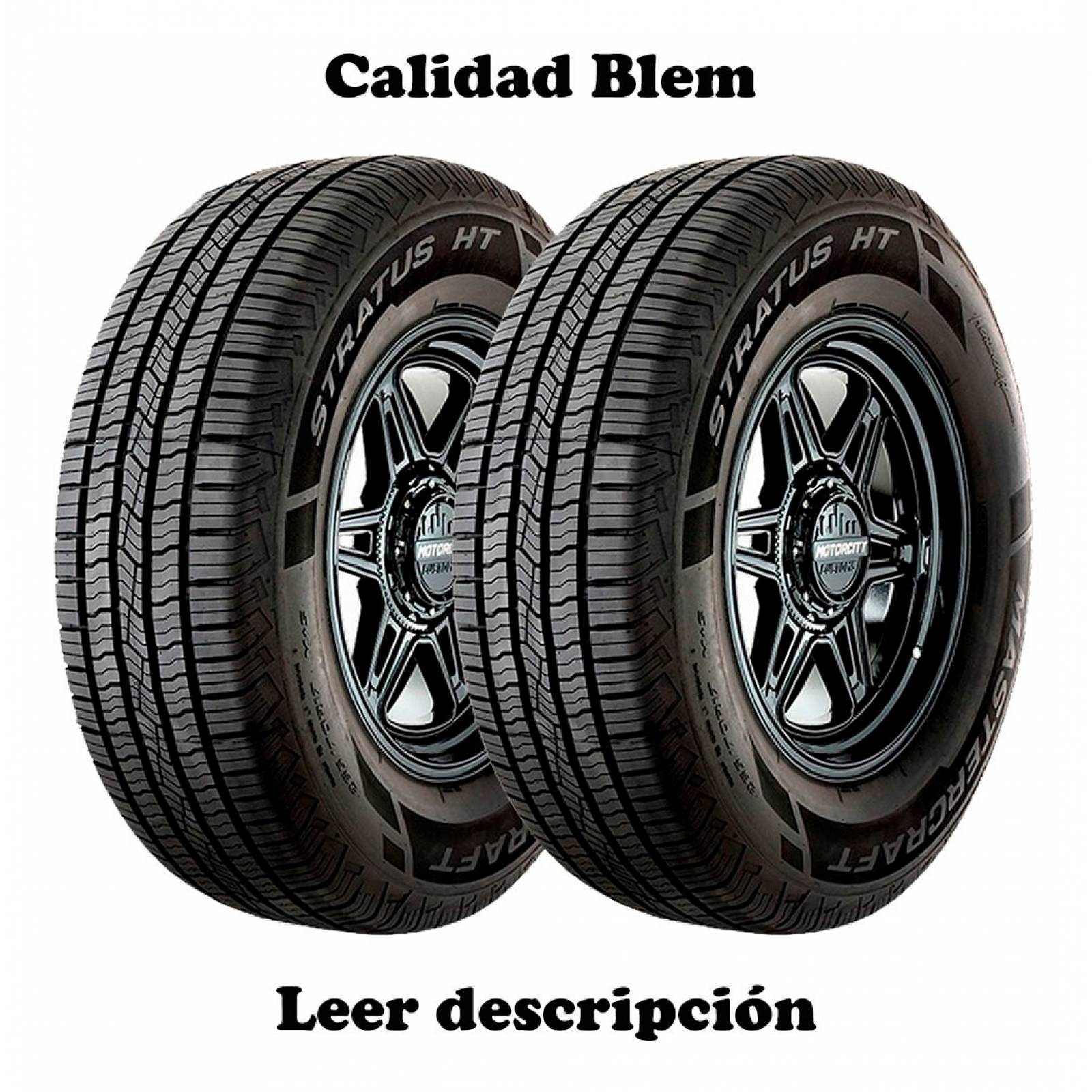 PAQUETE DE 2 LLANTAS 245/65r17 Mastercraft Stratus Ht Blem 107t