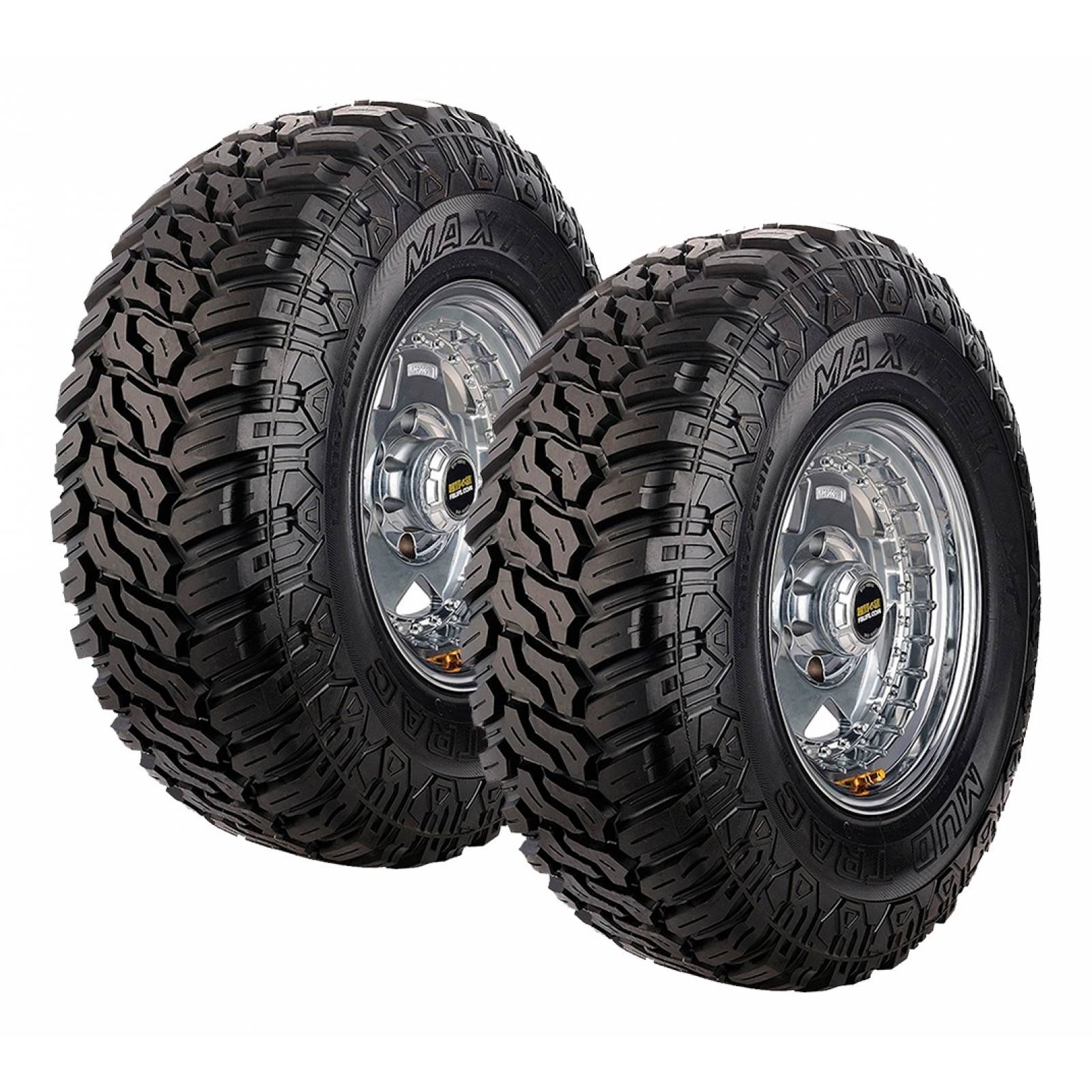 PAQUETE DE 2 LLANTAS 33x12.50r15 Lt 6c Maxtrek Mud Trac 108q