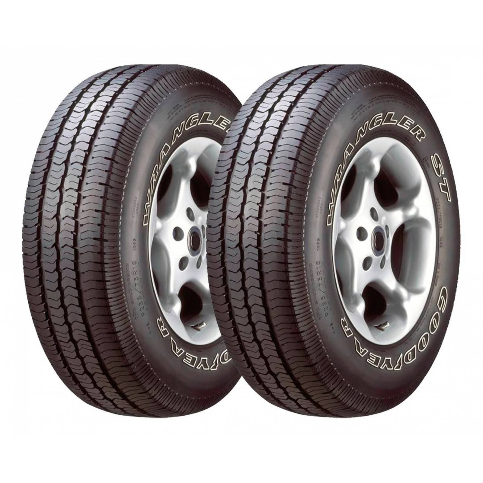 PAQUETE DE 2 LLANTAS 225/75r16 Goodyear Wrangler St 104s