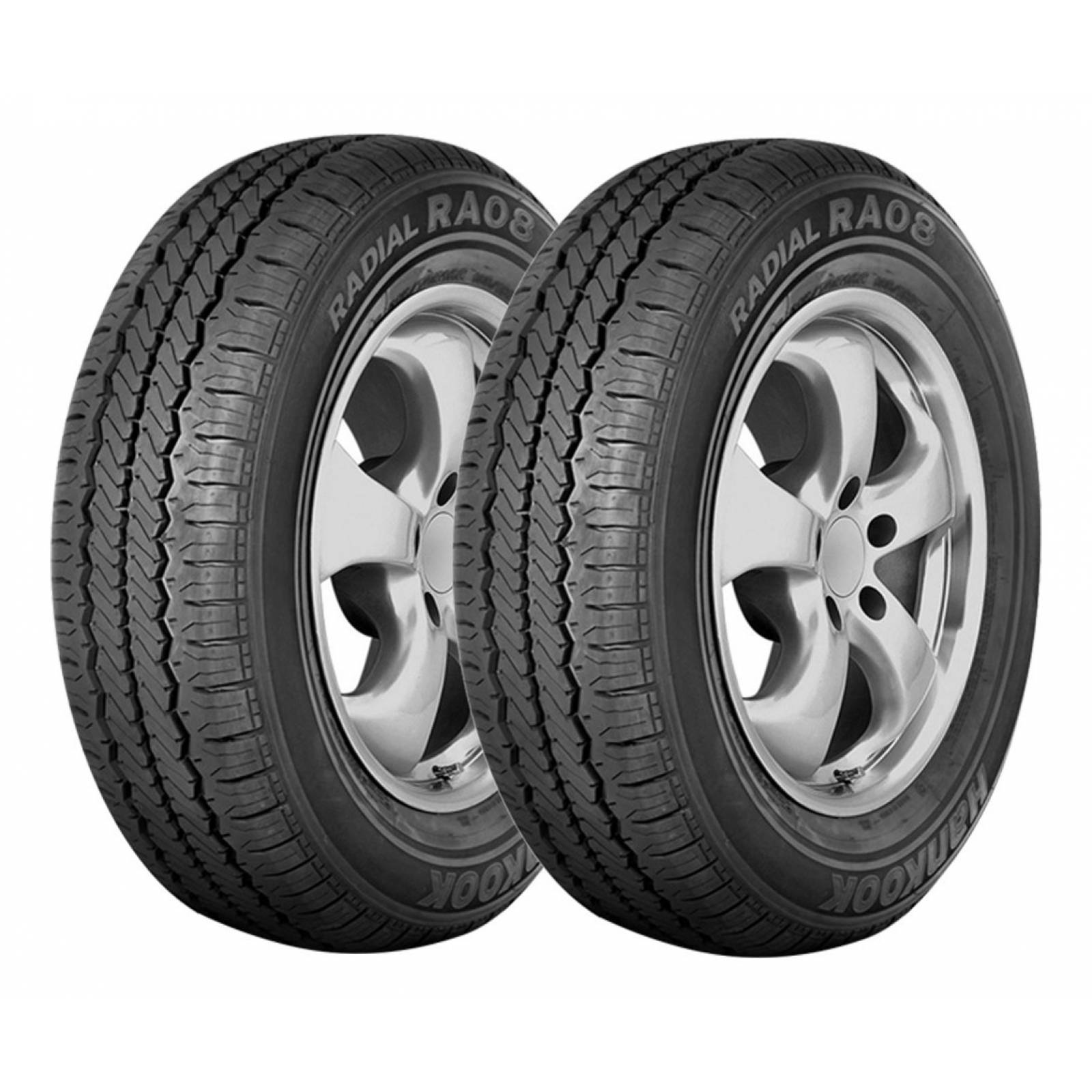 PAQUETE DE 2 LLANTAS 195r15 Hankook Ra08 104r