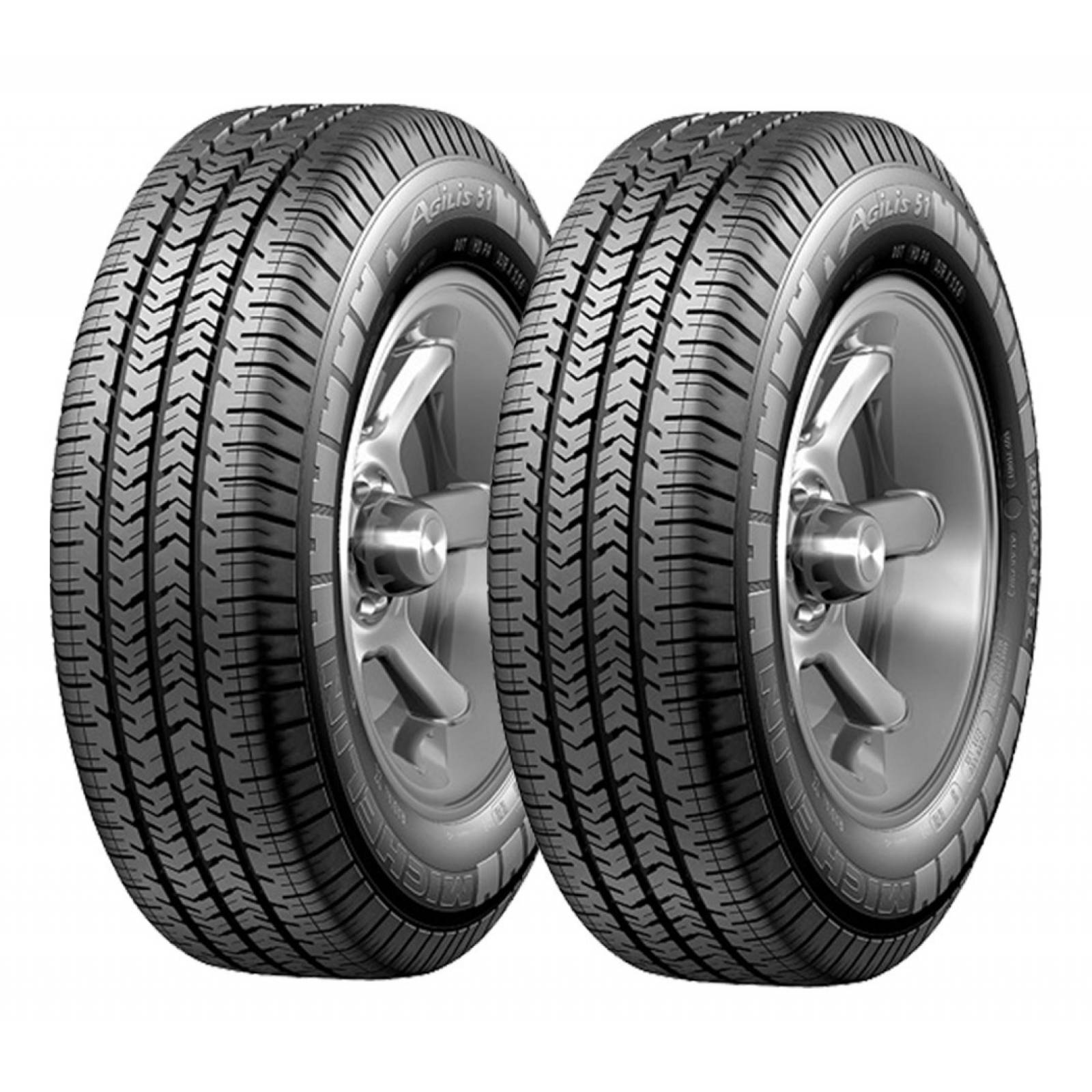 PAQUETE DE 2 LLANTAS 195/65r16 Michelin Agilis 51 100t