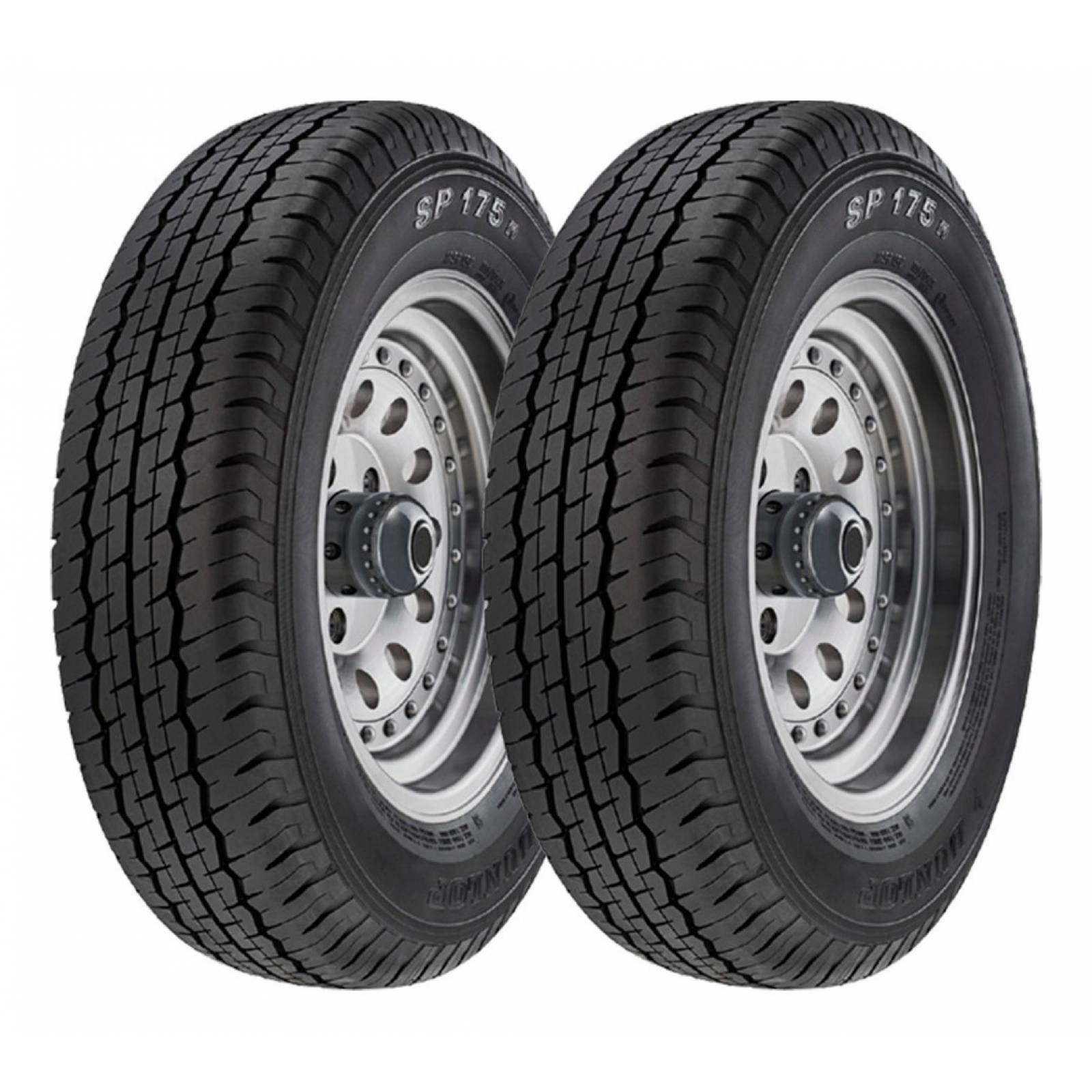 PAQUETE DE 2 LLANTAS 195r15 Dunlop Sp175m 106r