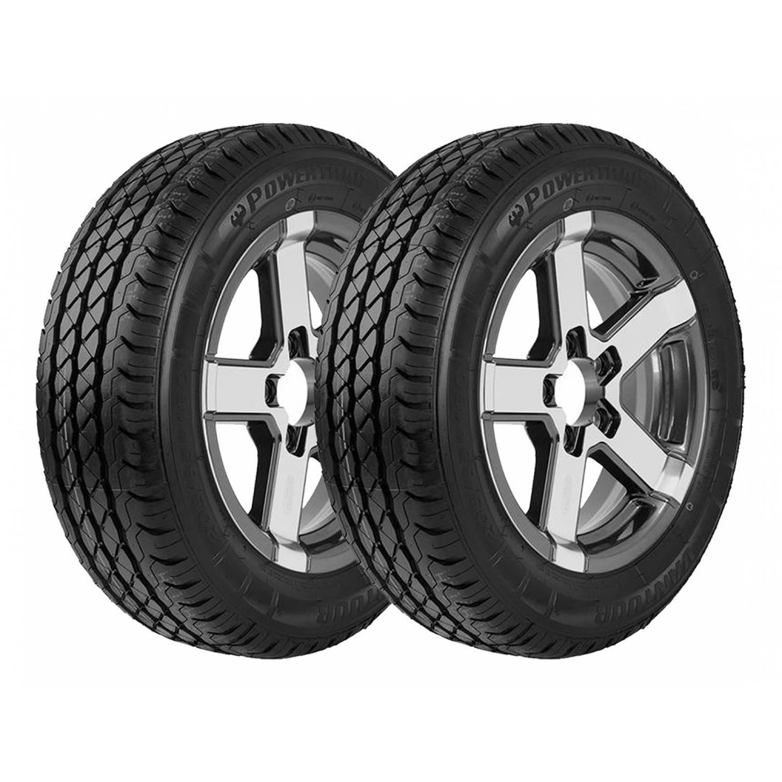 PAQUETE DE 2 LLANTAS 185r14 Powertrac Vantour 102r