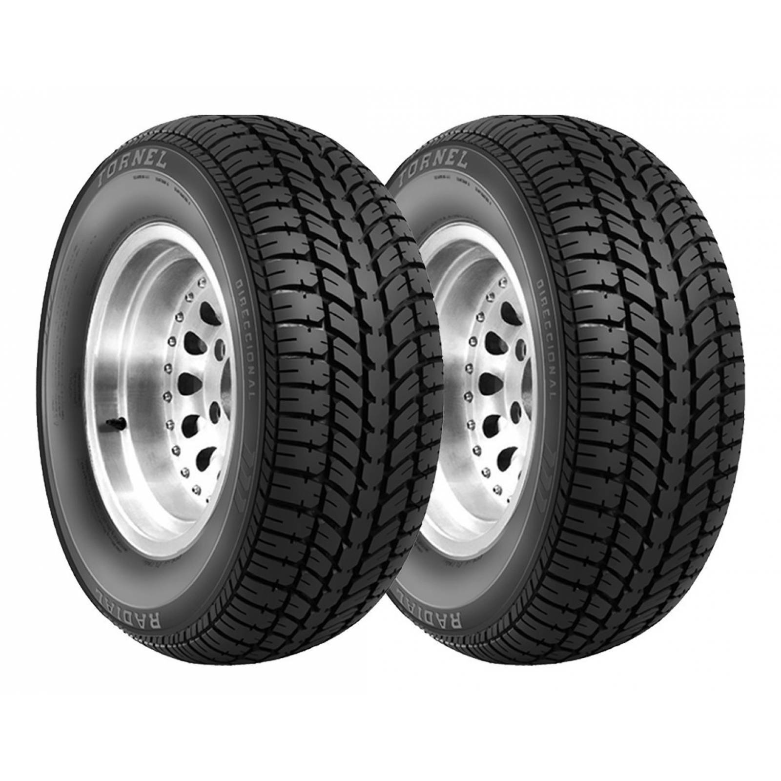 PAQUETE DE 2 LLANTAS 185/60r13 Tornel Direccional 80s
