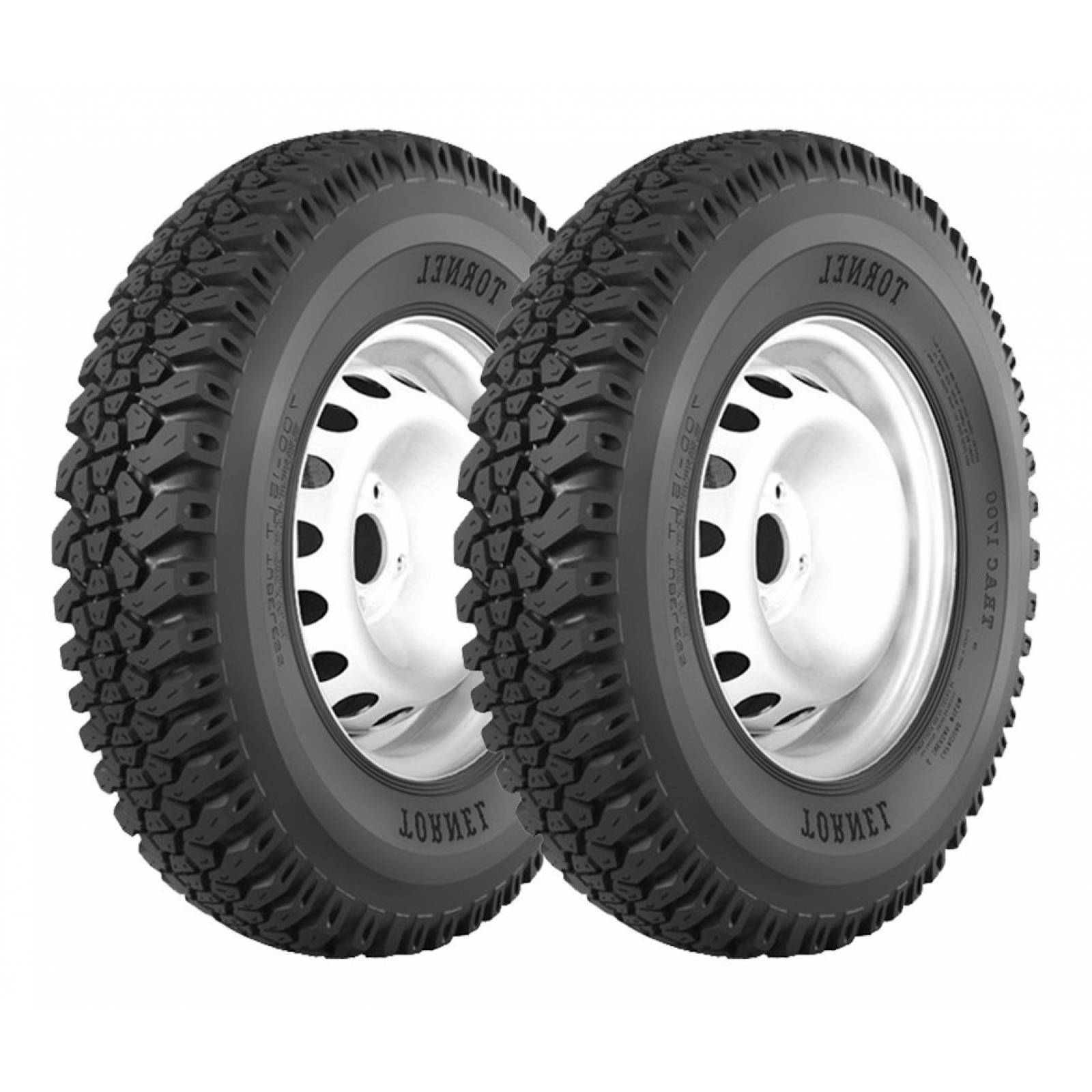 PAQUETE DE 2 LLANTAS 7.50-16 Tornel Trac 1700 107m