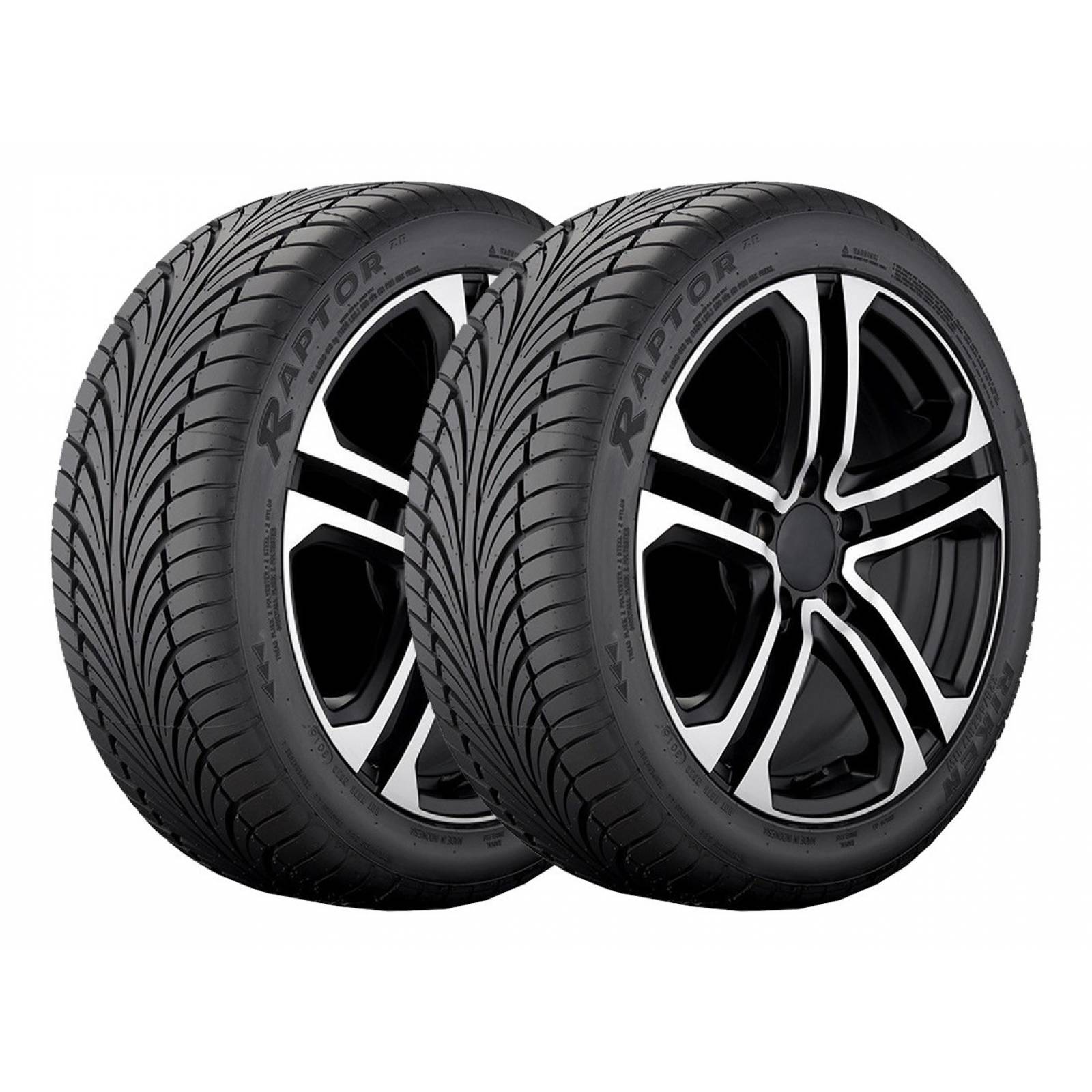 PAQUETE DE 2 LLANTAS 205/45r16 Riken Raptor Zr 88w