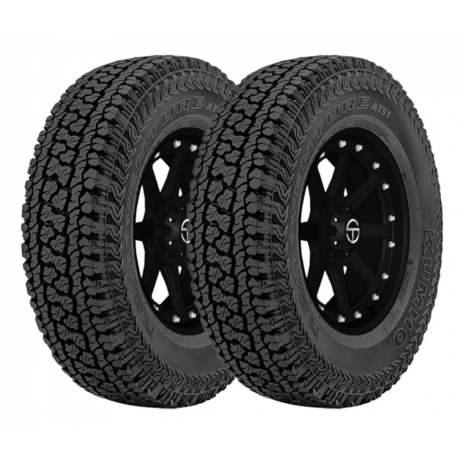 PAQUETE DE 2 LLANTAS 235/70r16 Kumho Road Venture At51 104t