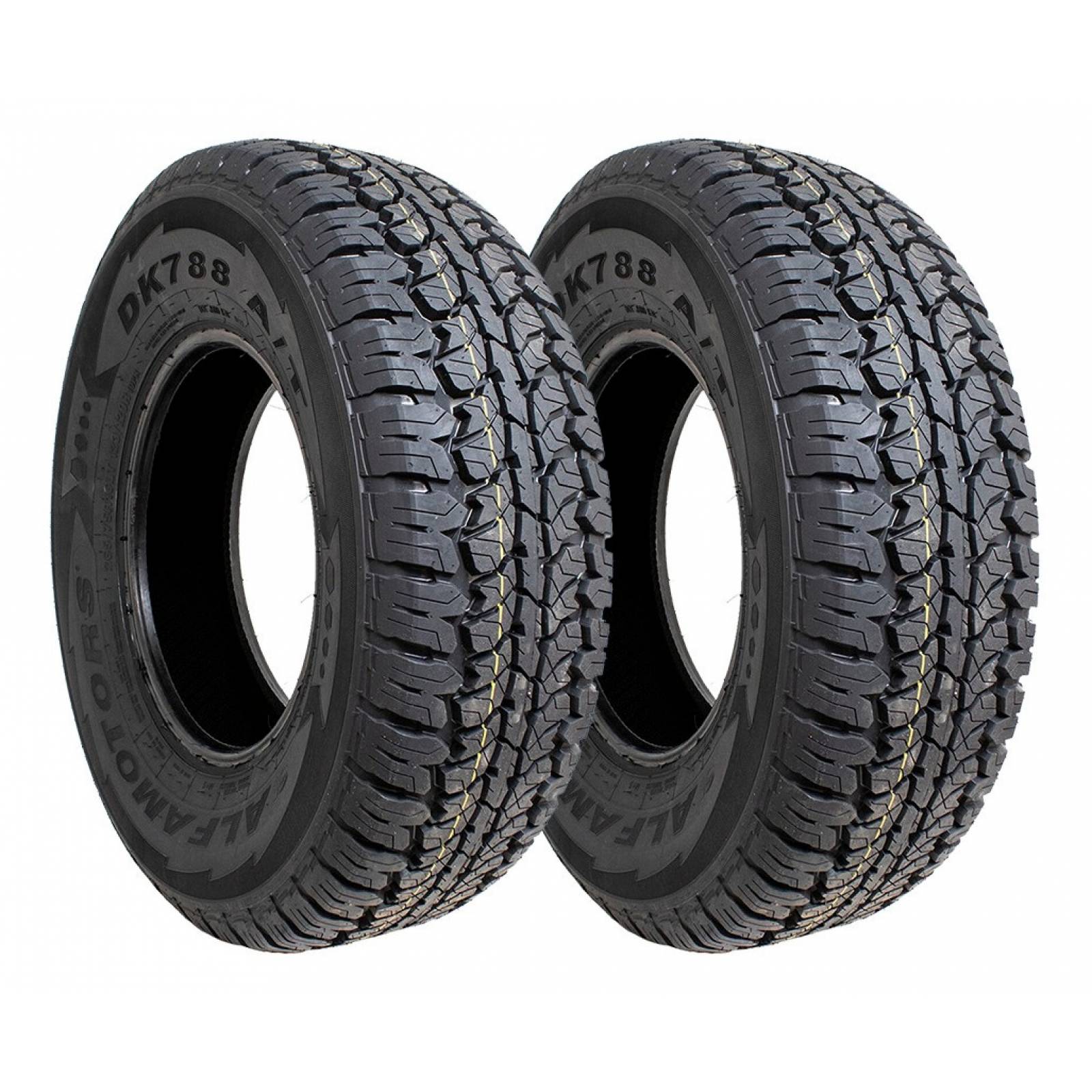 PAQUETE DE 2 LLANTAS 265/75R16 LT ALFAMOTORS DK788 120R