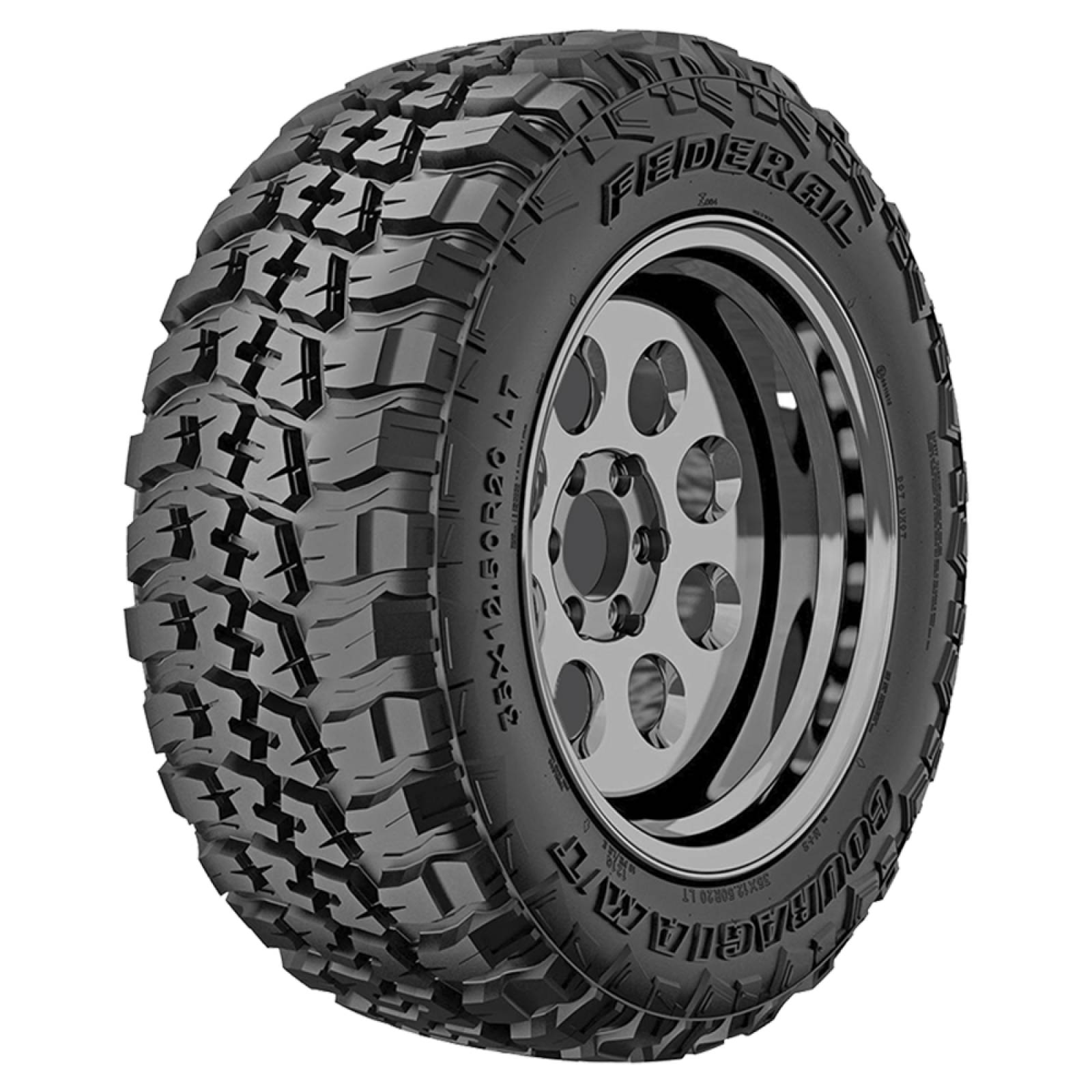PAQUETE DE 2 LLANTAS 33X12.50R20 LT FEDERAL COURAGIA M/T 114Q