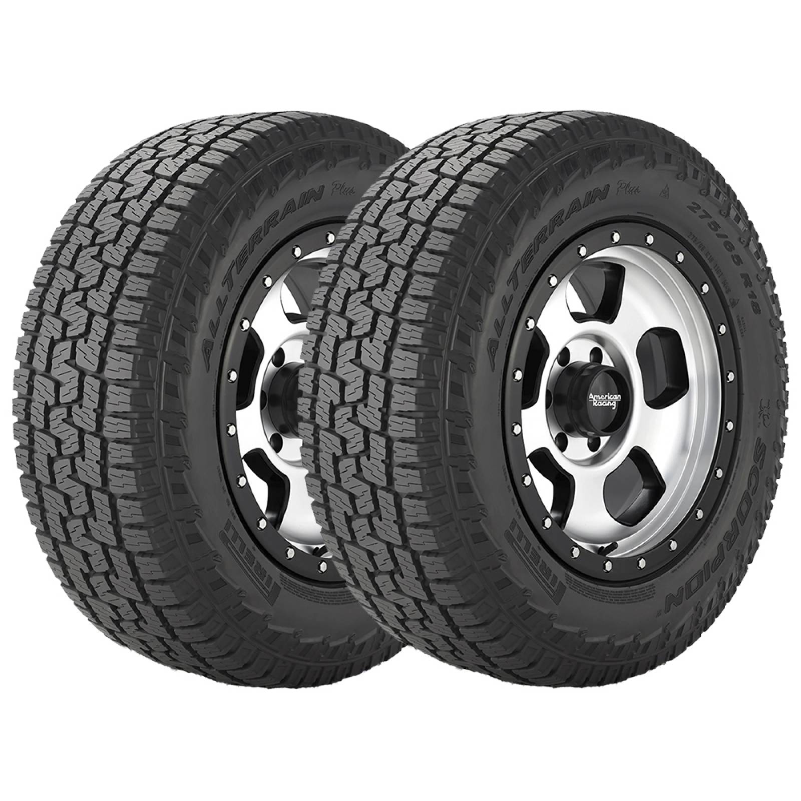 PAQUETE DE 2 LLANTAS 265/60R18 PIRELLI SCORPION ALL TERRAIN PLUS 110H