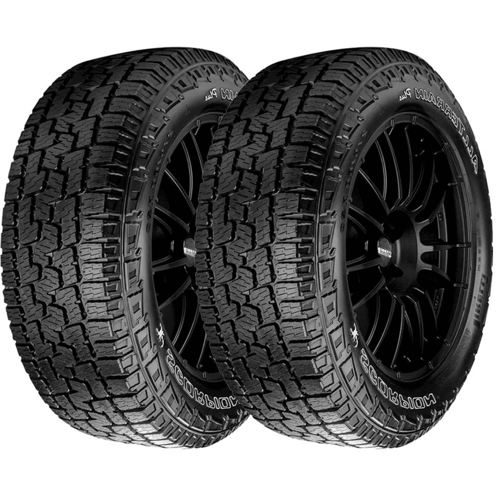 PAQUETE DE 2 LLANTAS 235/80R17 LT PIRELLI SCORPION AT PLUS 120R