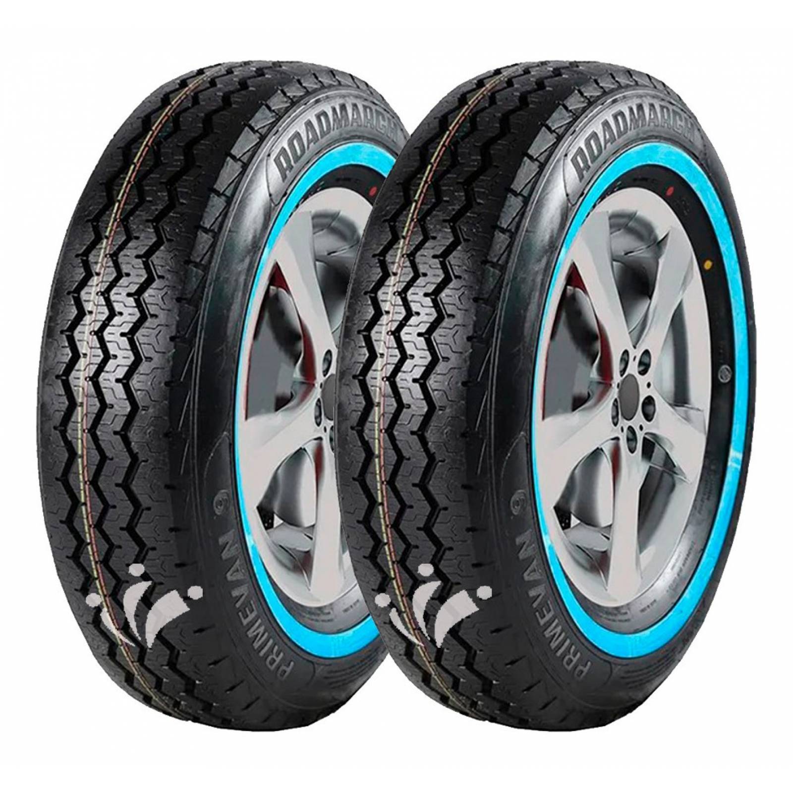 PAQUETE DE 2 LLANTAS 195r14 C Roadmarch Primevan 9 106r