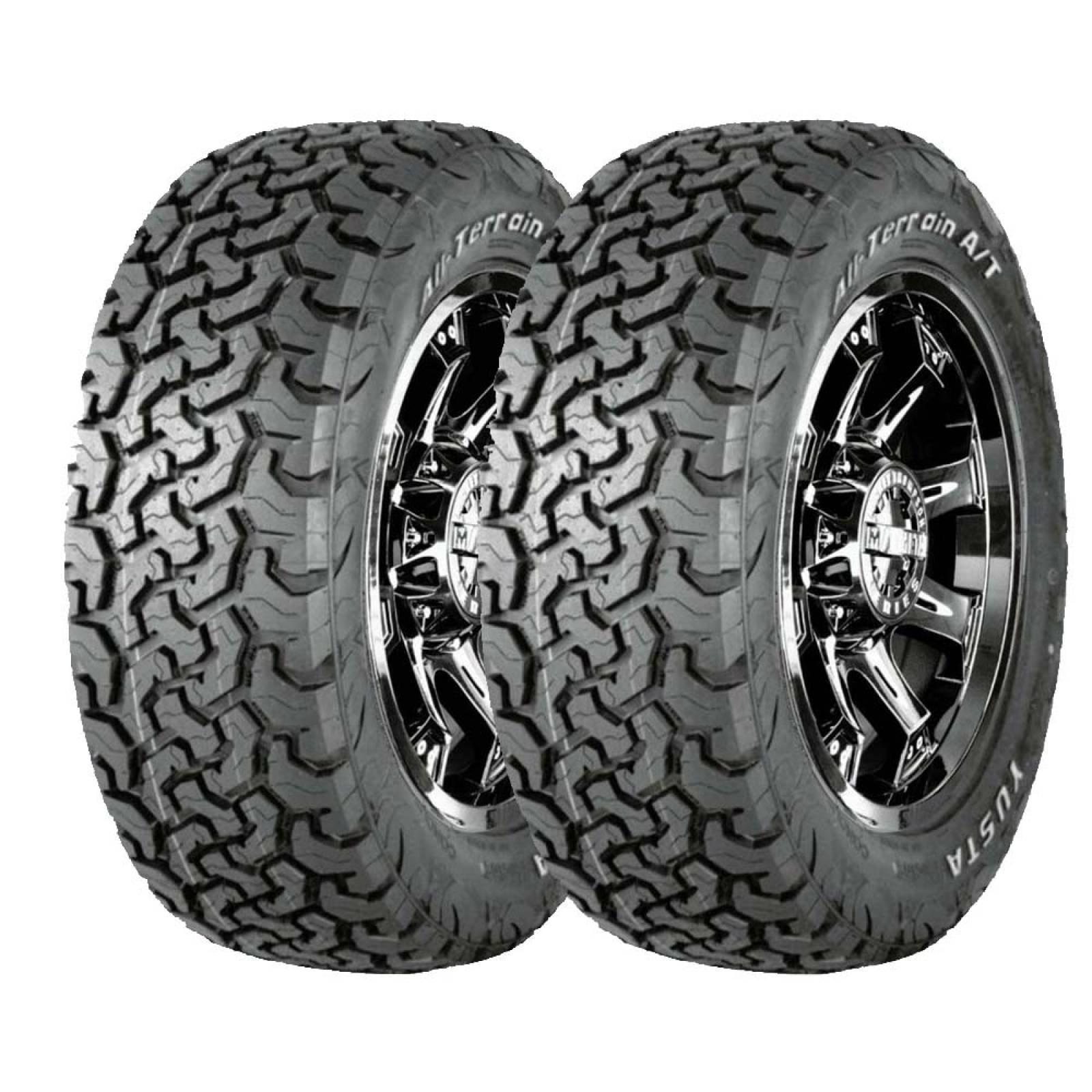 PAQUETE DE 2 LLANTAS 265/55R19 LT YUSTA CONQUEROR ALL TERRAIN A/T RWL 110Q
