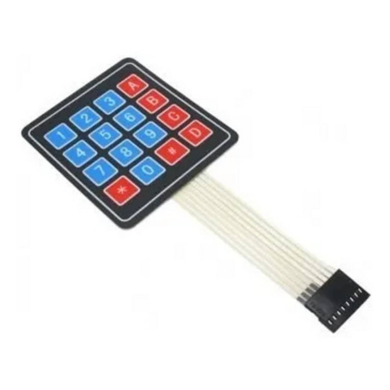 Teclado Matricial Con Membrana Para Arduino