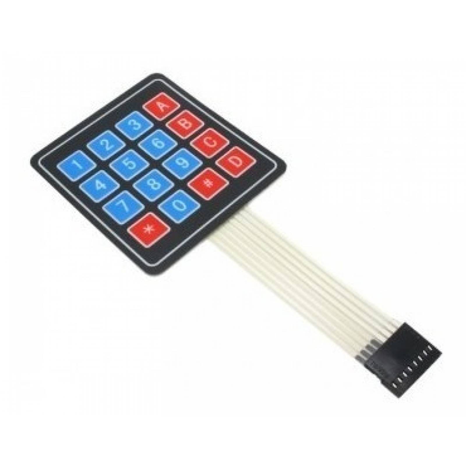Teclado Matricial Con Membrana Para Arduino