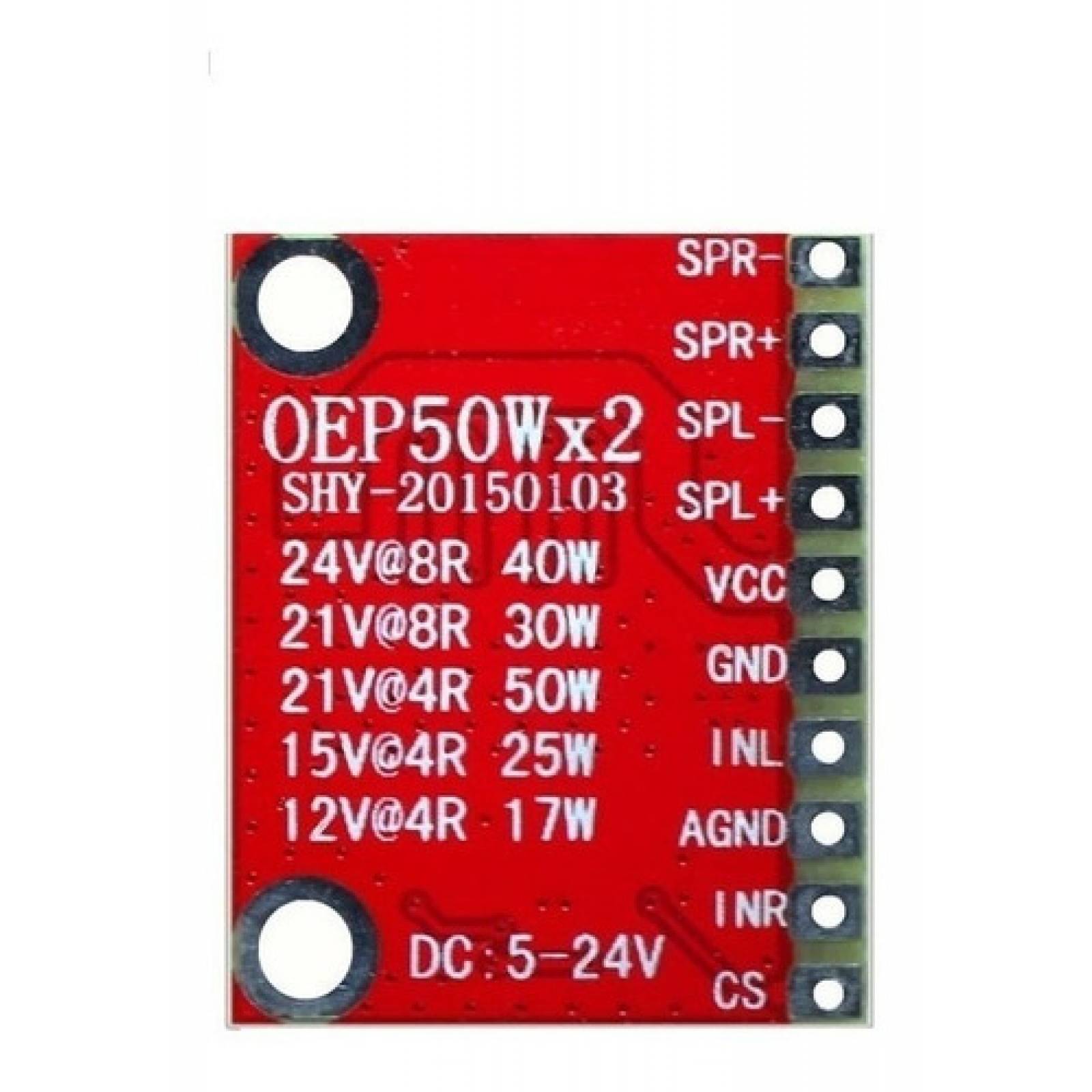 Amplificador Tpa3116d2 50 W + 50 W Módulo De Audio Tablero