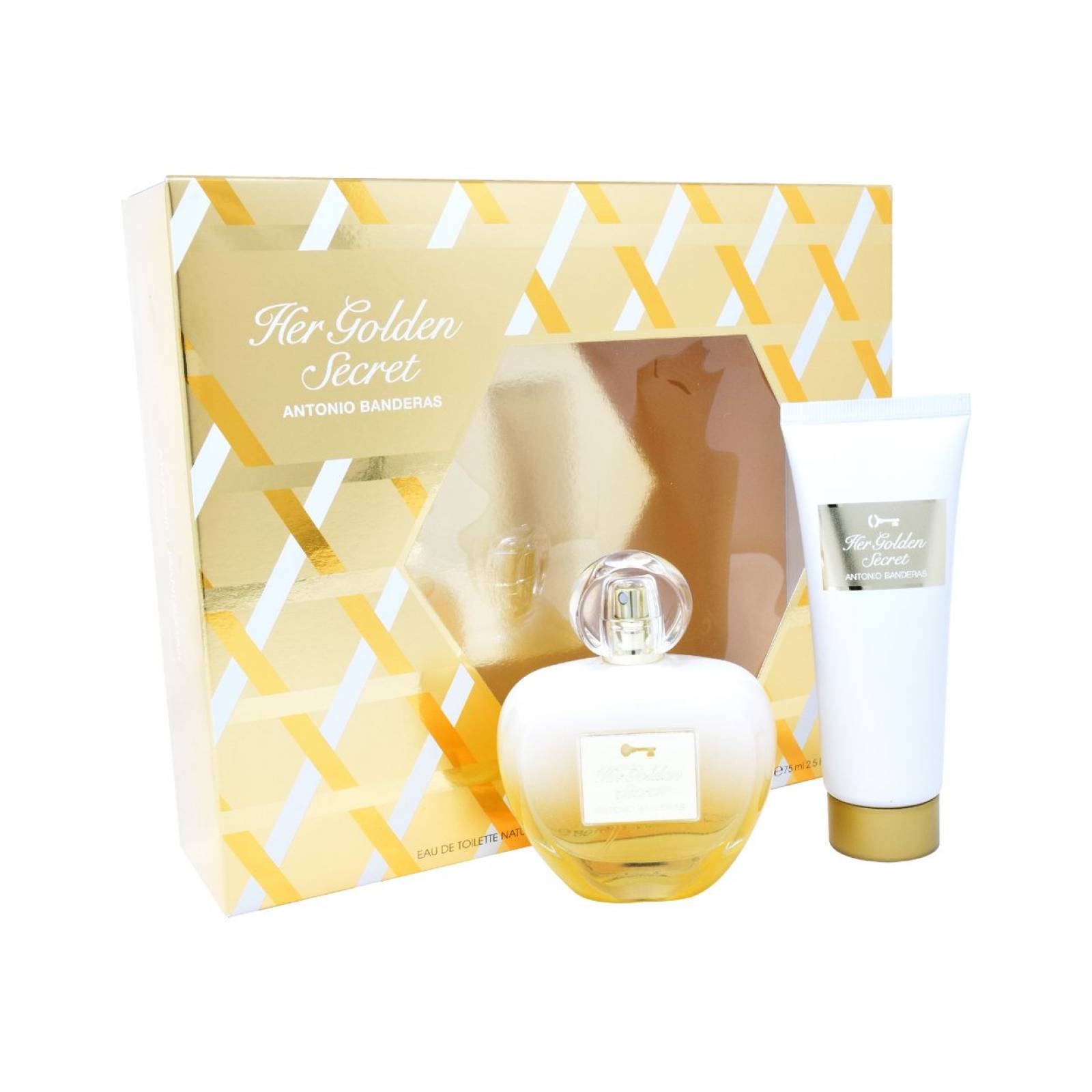 SET HER GOLDEN SECRET 2PZS 80ML EDT  / BODY LOTION 75ML