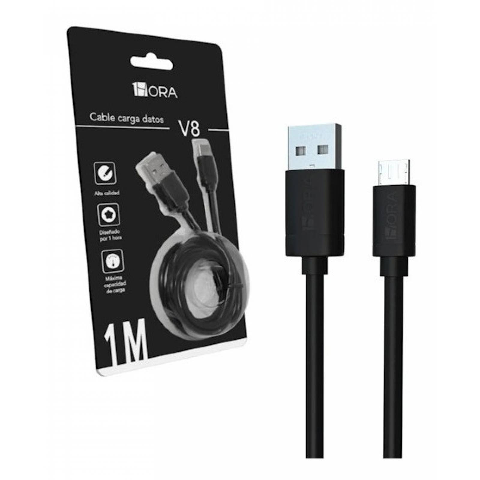 Usb Cable Datos 1hora Cab177 21a 1 Mts Micro Usb V8