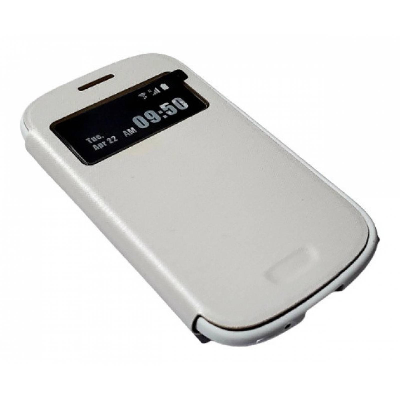 Funda Flip Cover Oem Galaxy S3 Mini Blanco E g