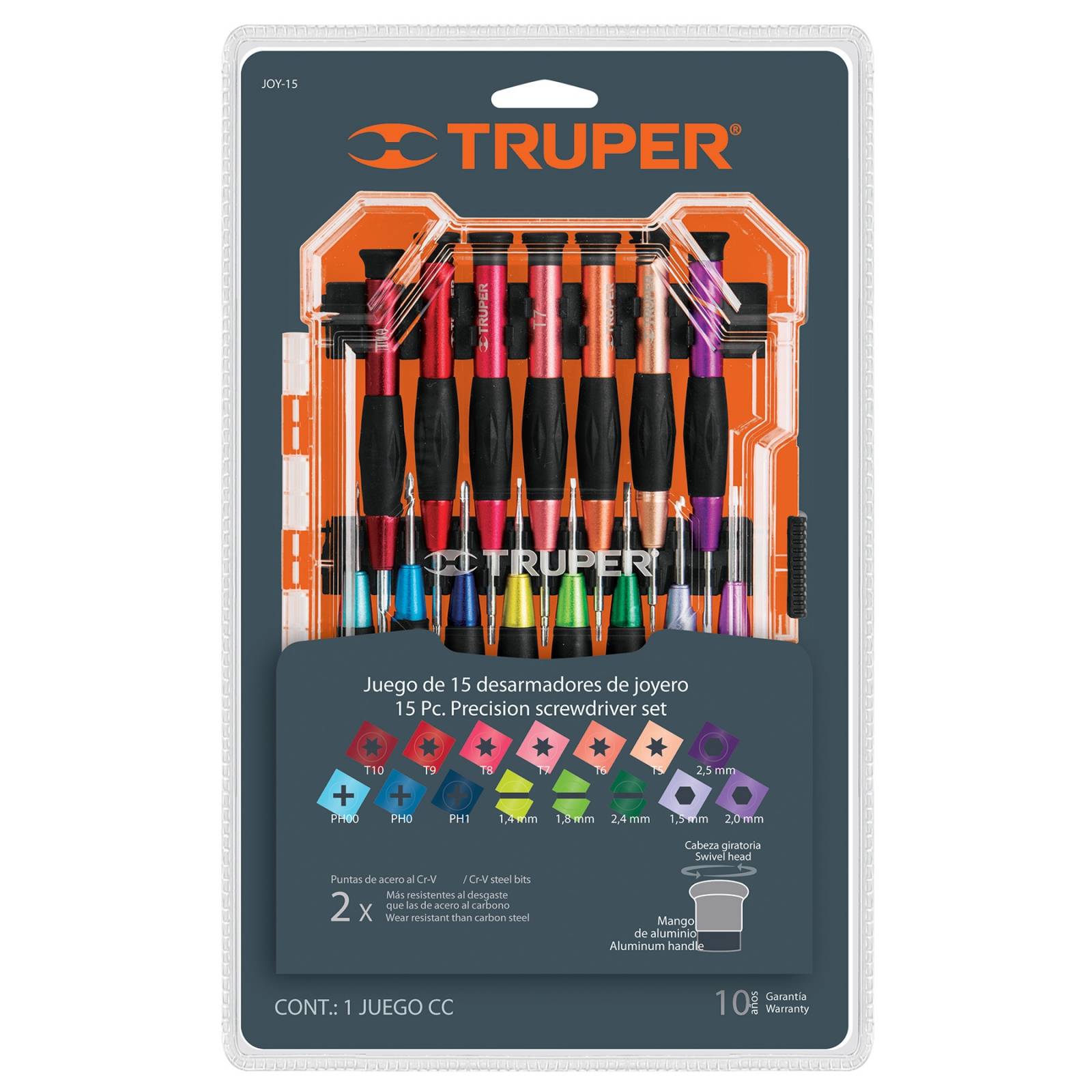 14205 TRUPER JUEGO DESARMADORES PHILLIPS PLANA ALLEN TORX 15