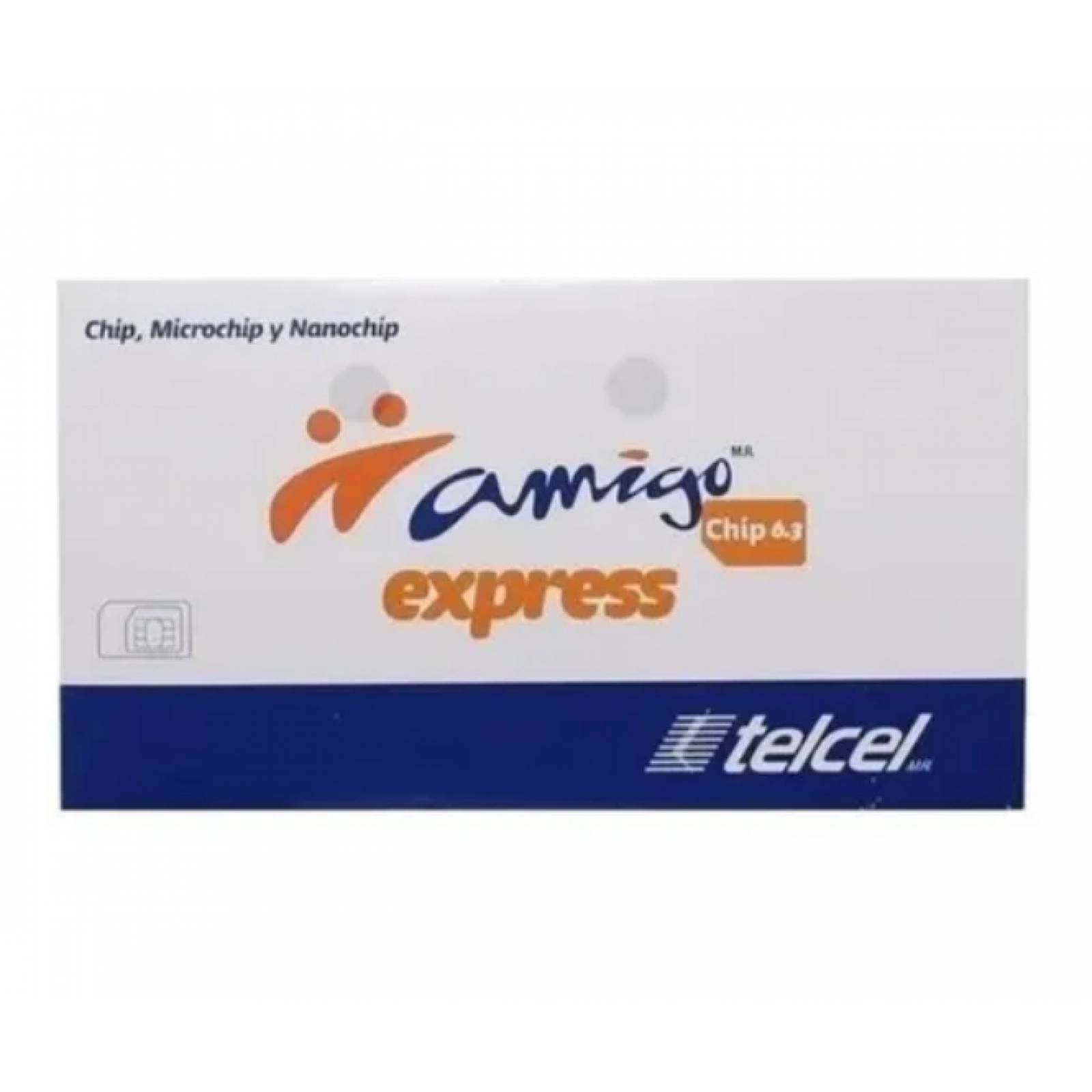 Tarjeta Sim simcard 2g 3g Chip Telcel 45g Ver 64 Amigo