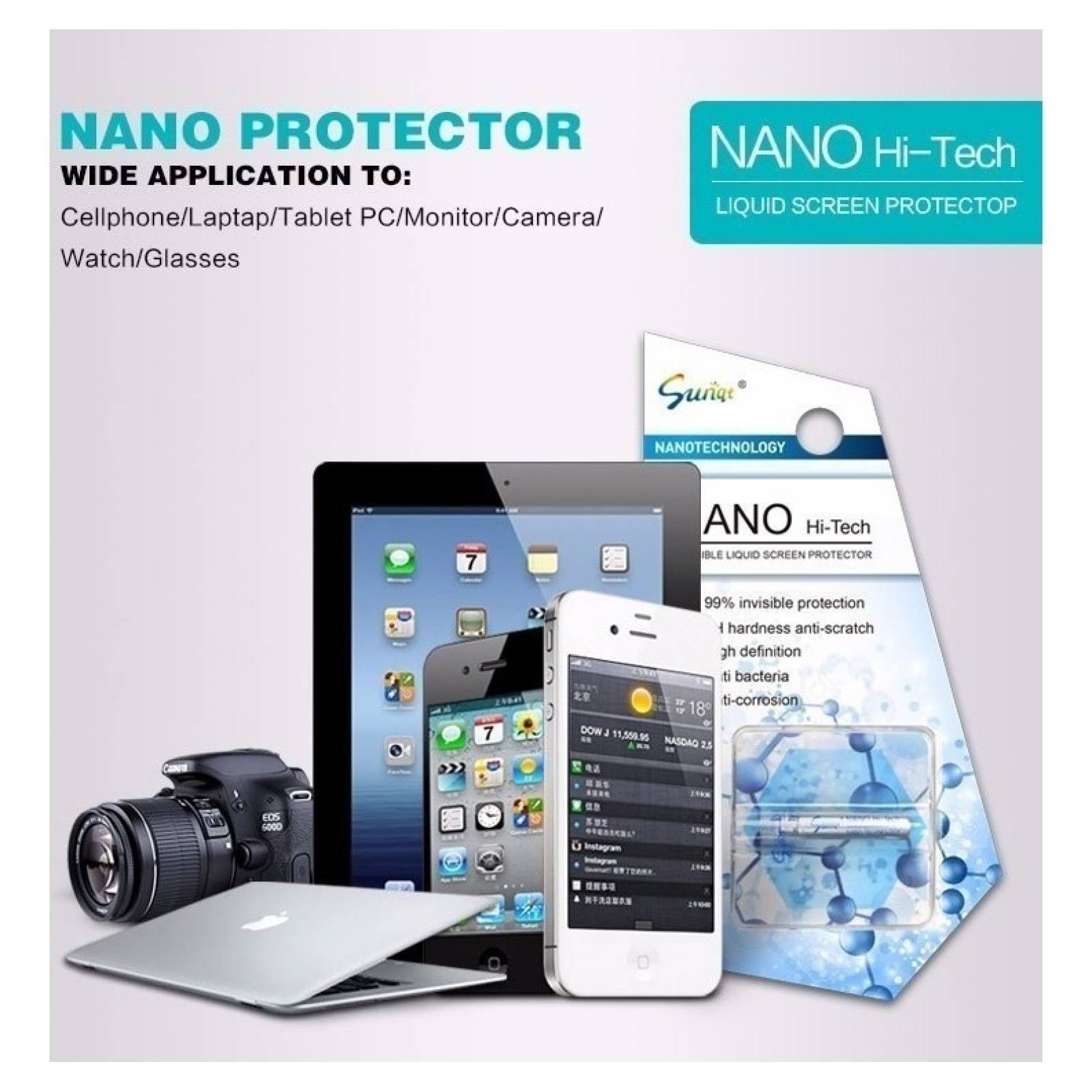 Tecnología Nano Glass Mica Cristal Líquido Celular Y Tablet