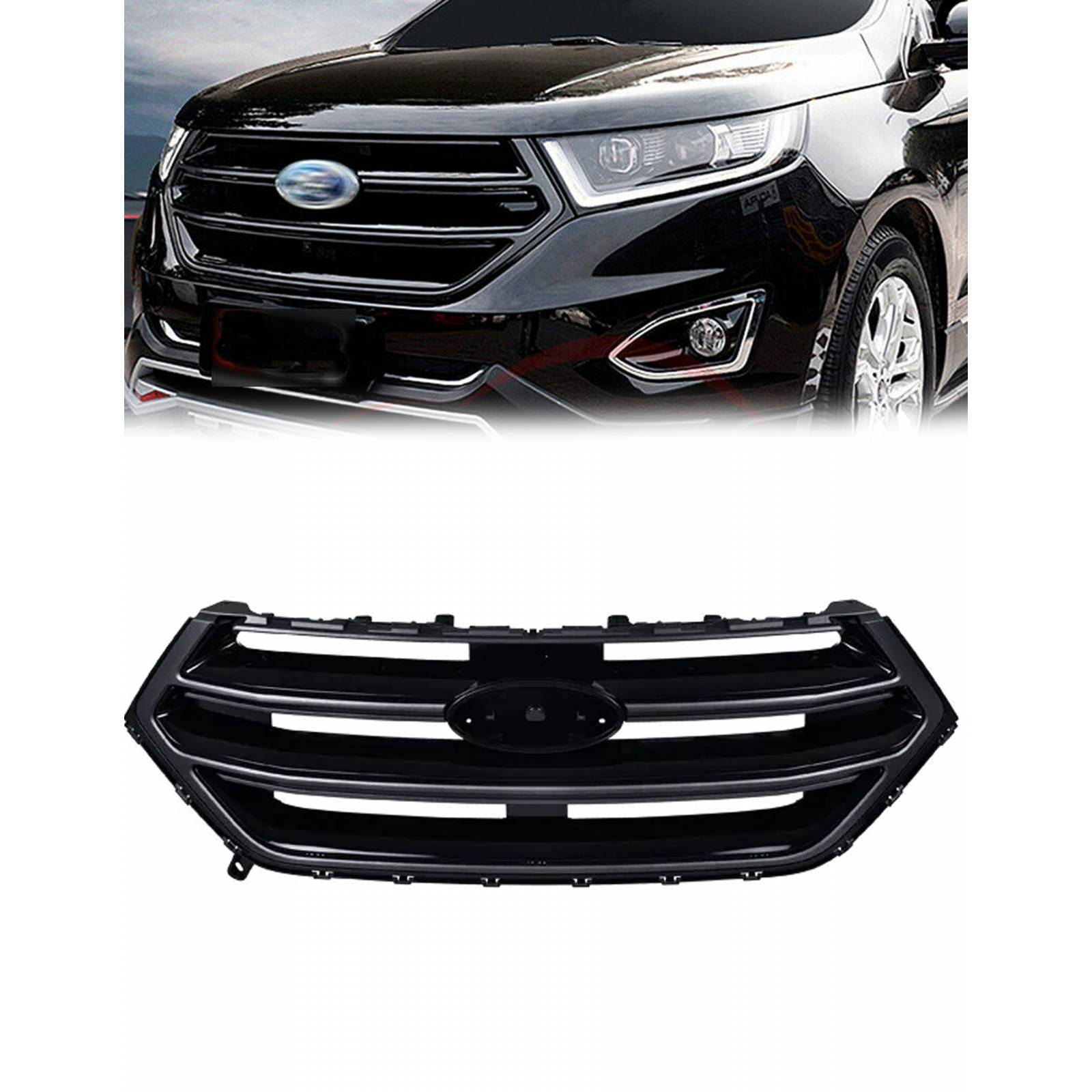 Parrilla Ford Edge 2015 2016 Sport Negra