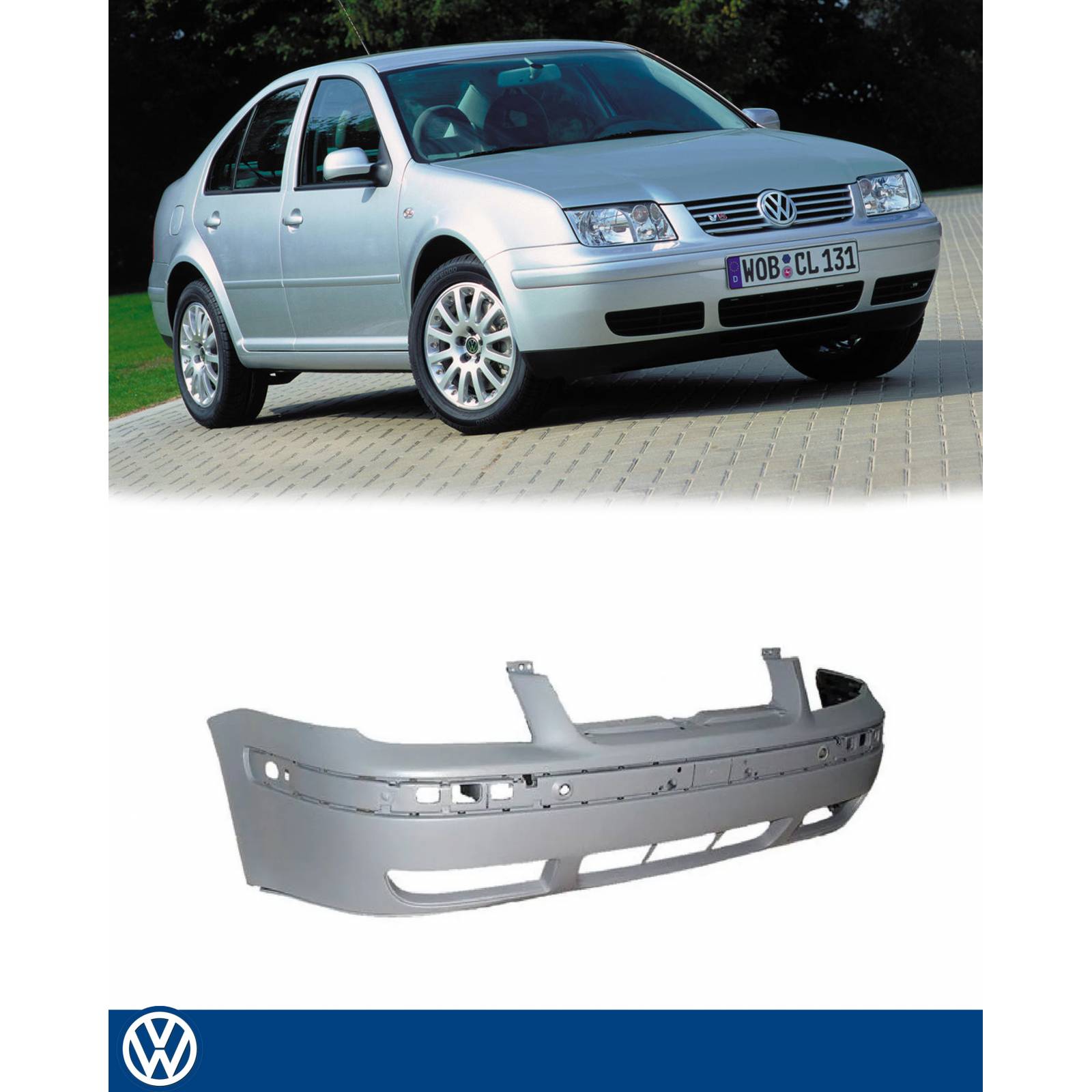 Defensa Jetta A4 1999 2001 2002 2003 2004 2005 2006 2007 200