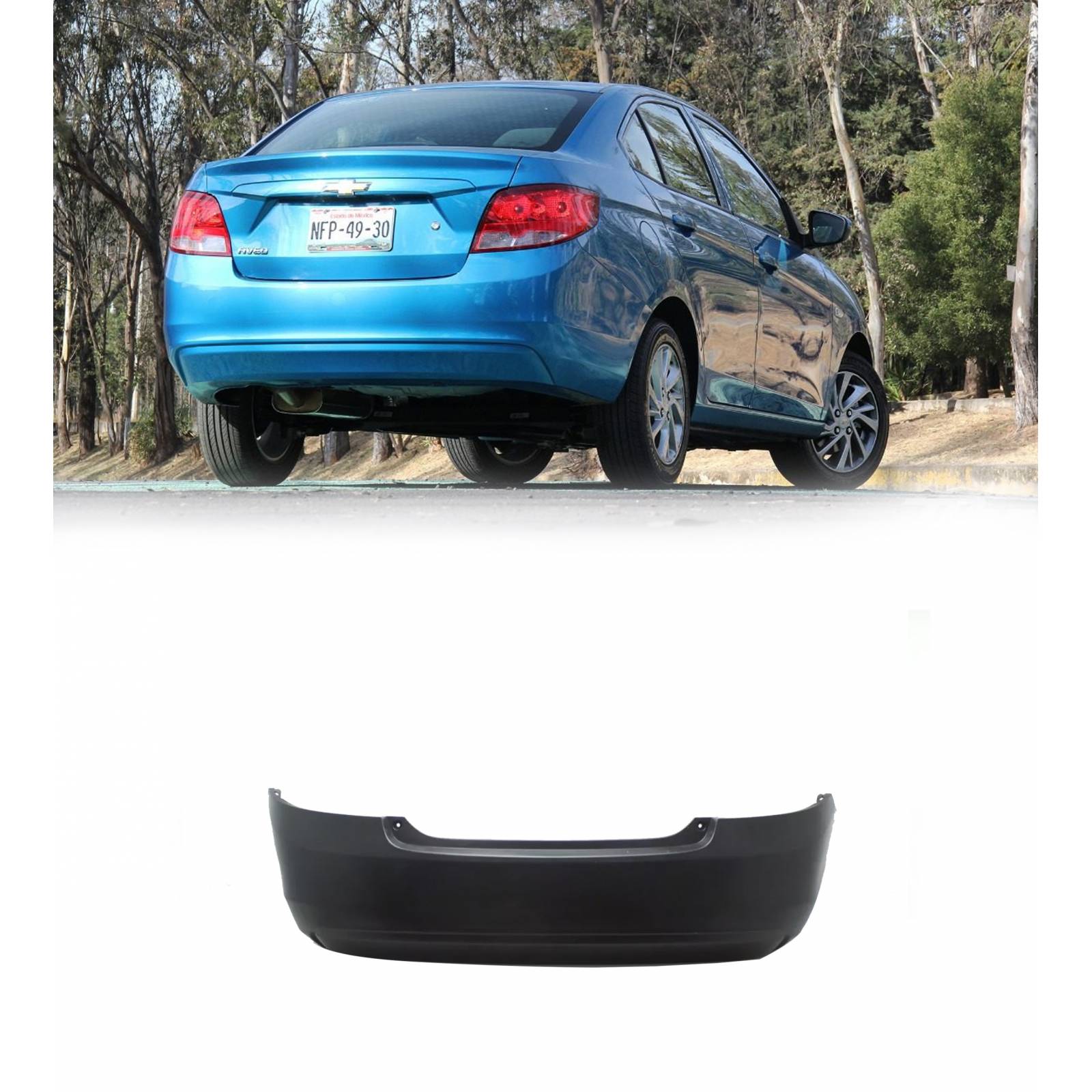 Defensa Chevrolet Aveo 2019 2020 Nueva Linea