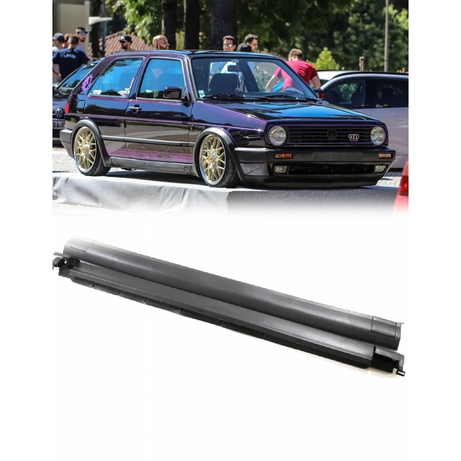 Estribos Jetta A2 1988 1989 1990 1991 1992 juego 2 piezas