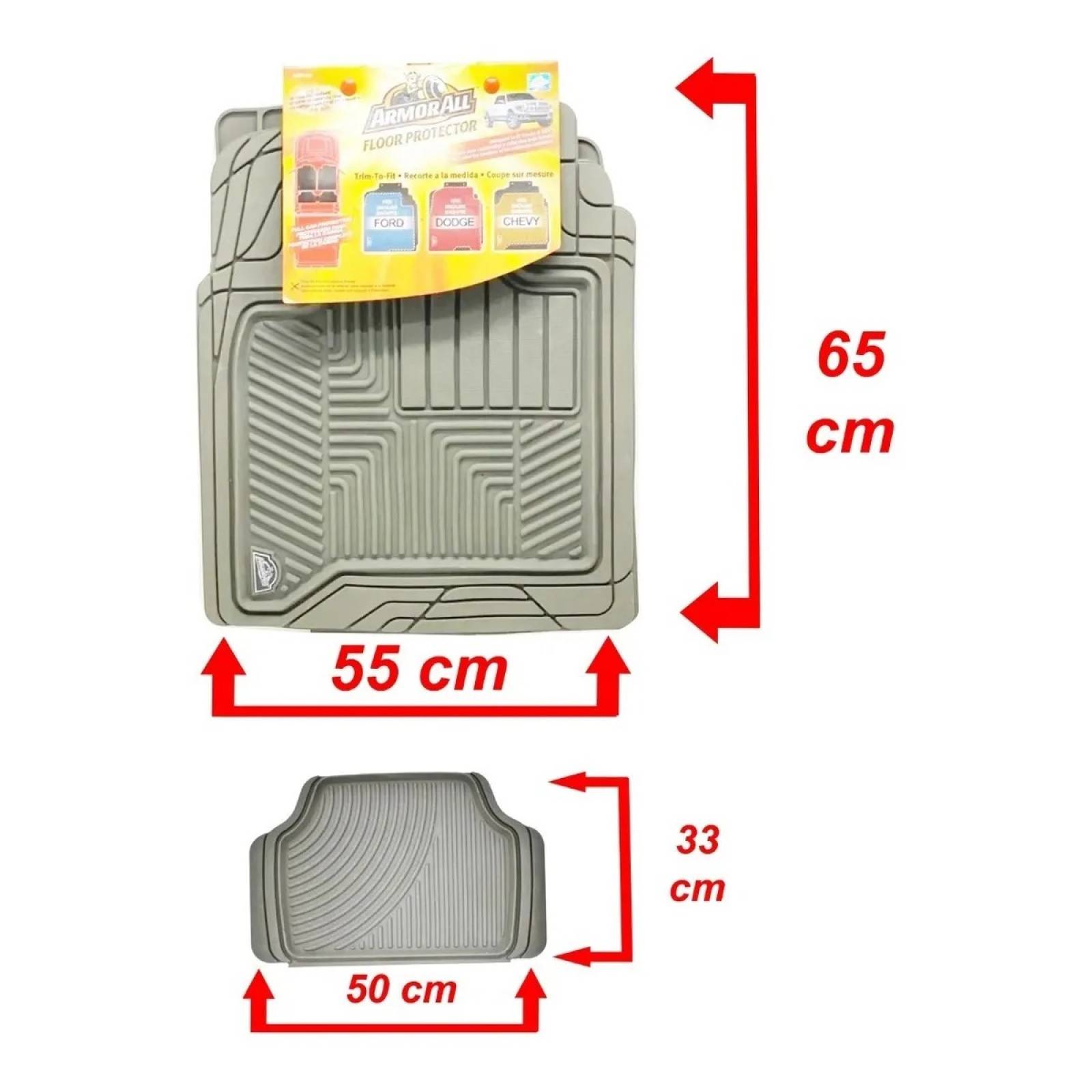 Tapetes  Armorall 4 piezas uso rudo auto o camioneta color gris