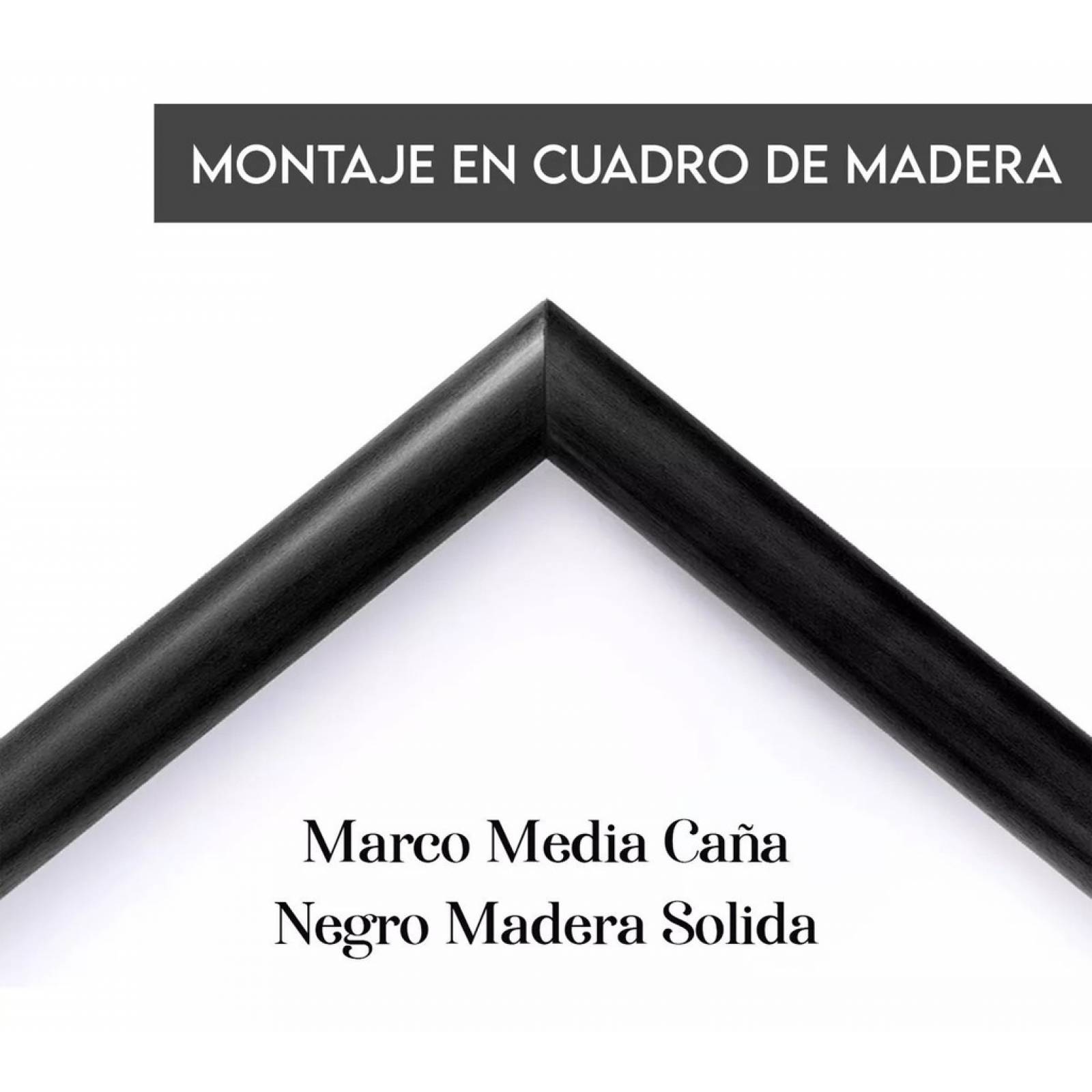 Set 2 Cuadros Bauhaus Moderno Minimailstas Marco Madera