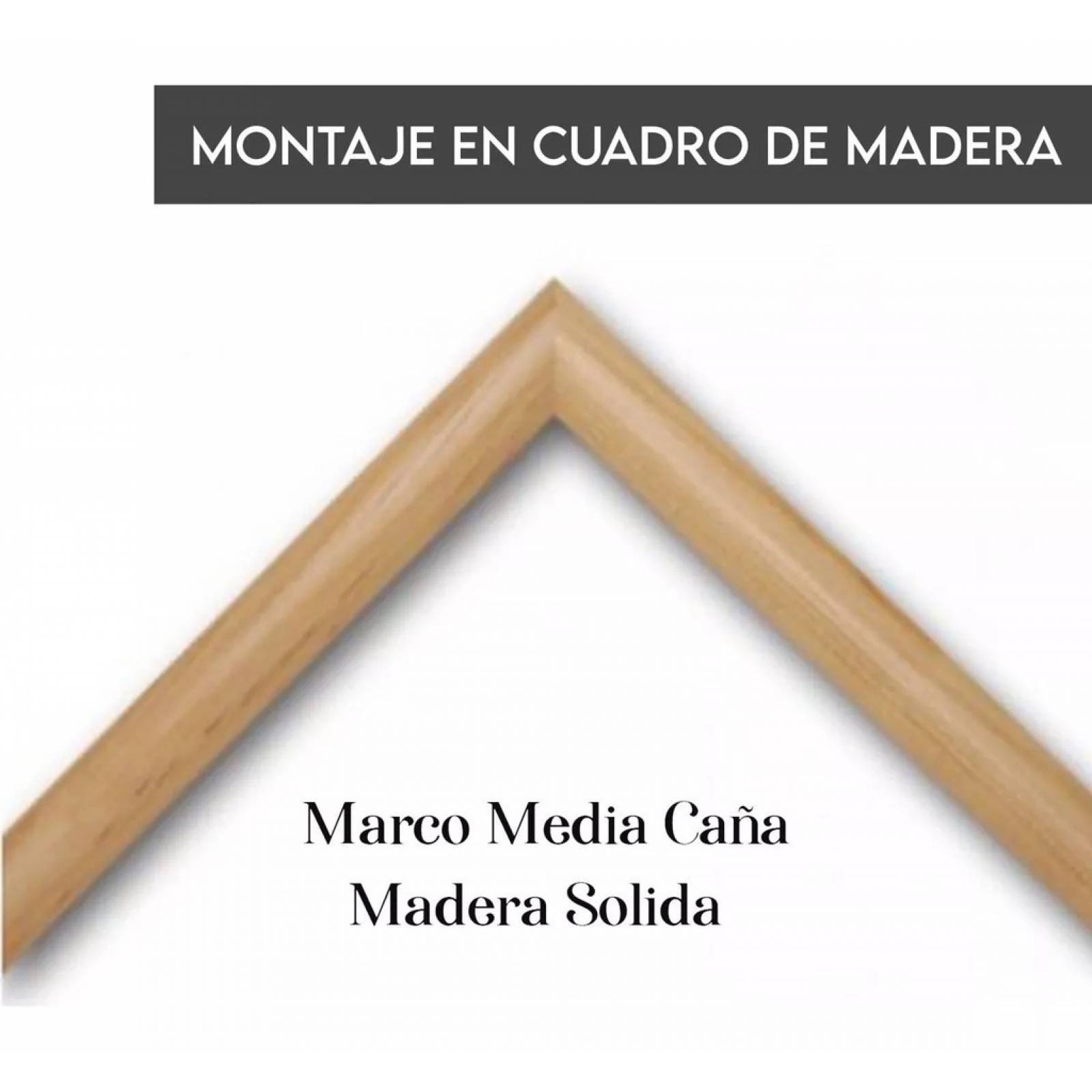 Set 3 Cuadros Minimalista Bauhaus Boho Neutral Marco Madera