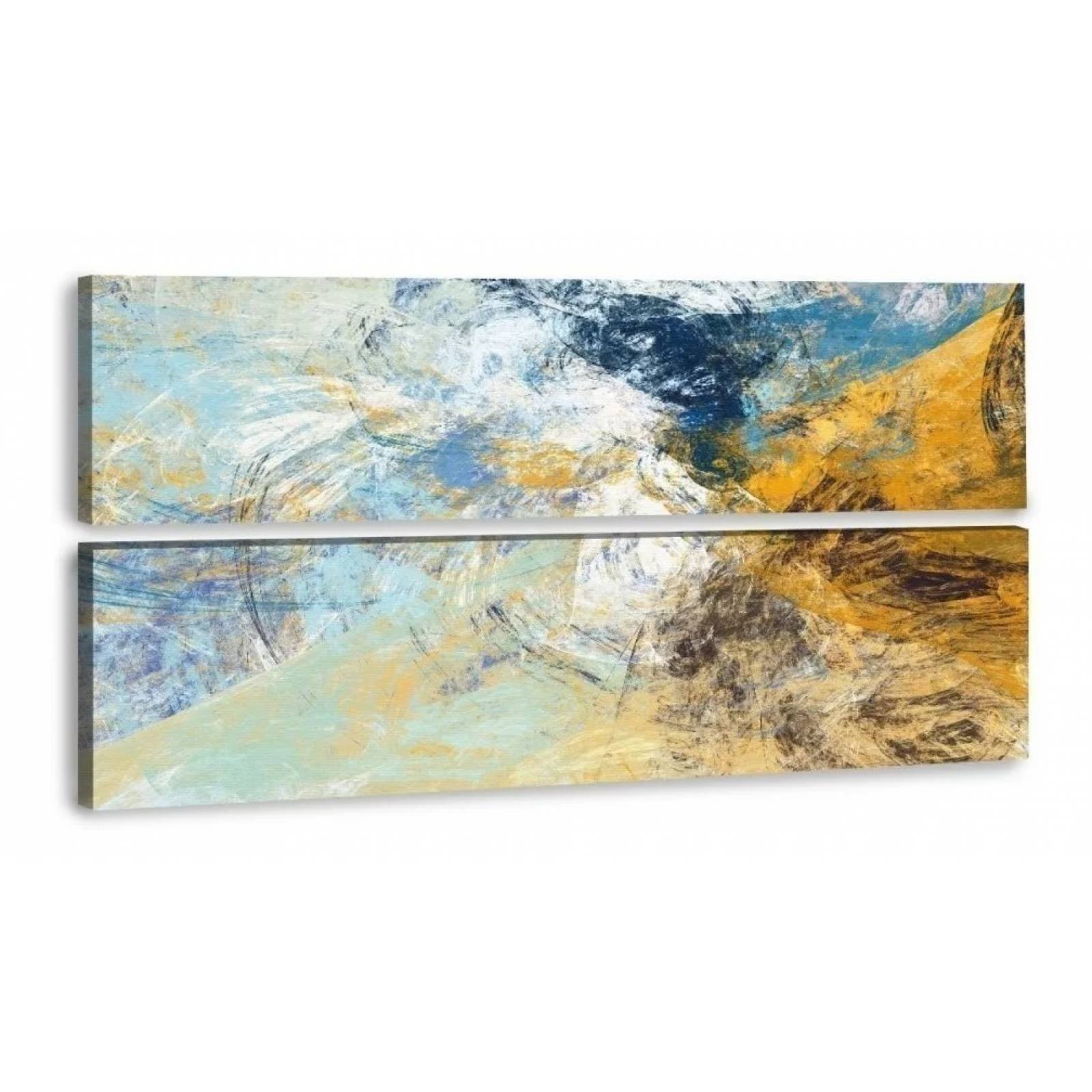 Cuadro Minimalista Abstractos Amarillos. Cuadro Decorativo Para Sala Moderno